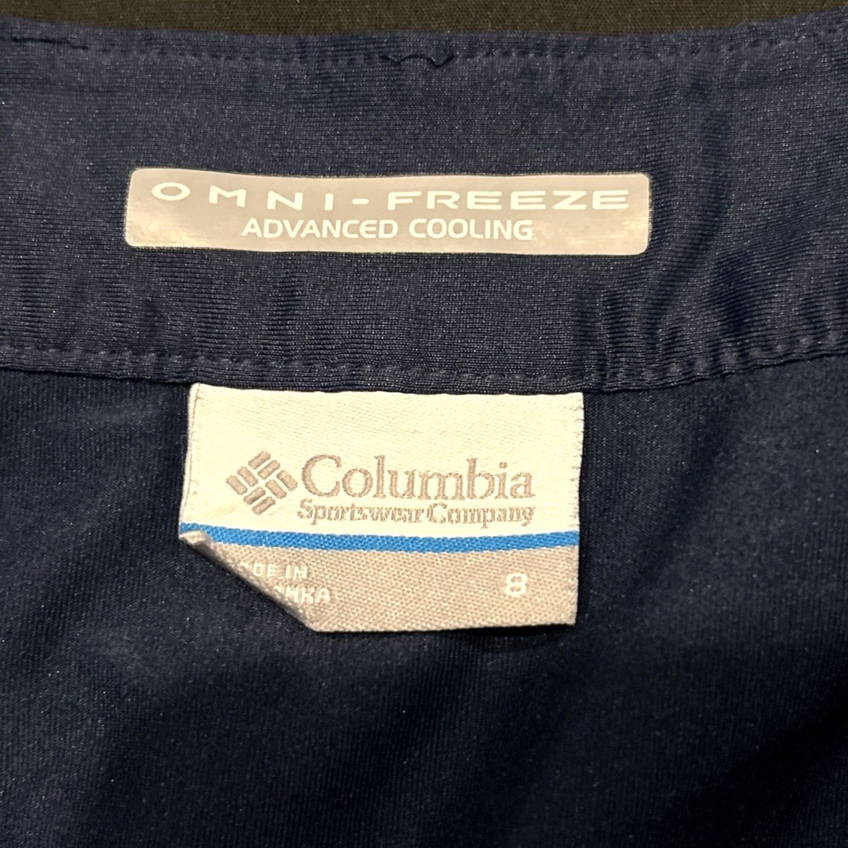 Vintage Columbia Womens Skort Navy Blue Omni Freeze Athletic 8 Skirt Shorts Machine Washable All Seasons Ladies Basketball Golf Running CrossFit N/A Size 30" / US 8 / IT 44 - 2 Thumbnail