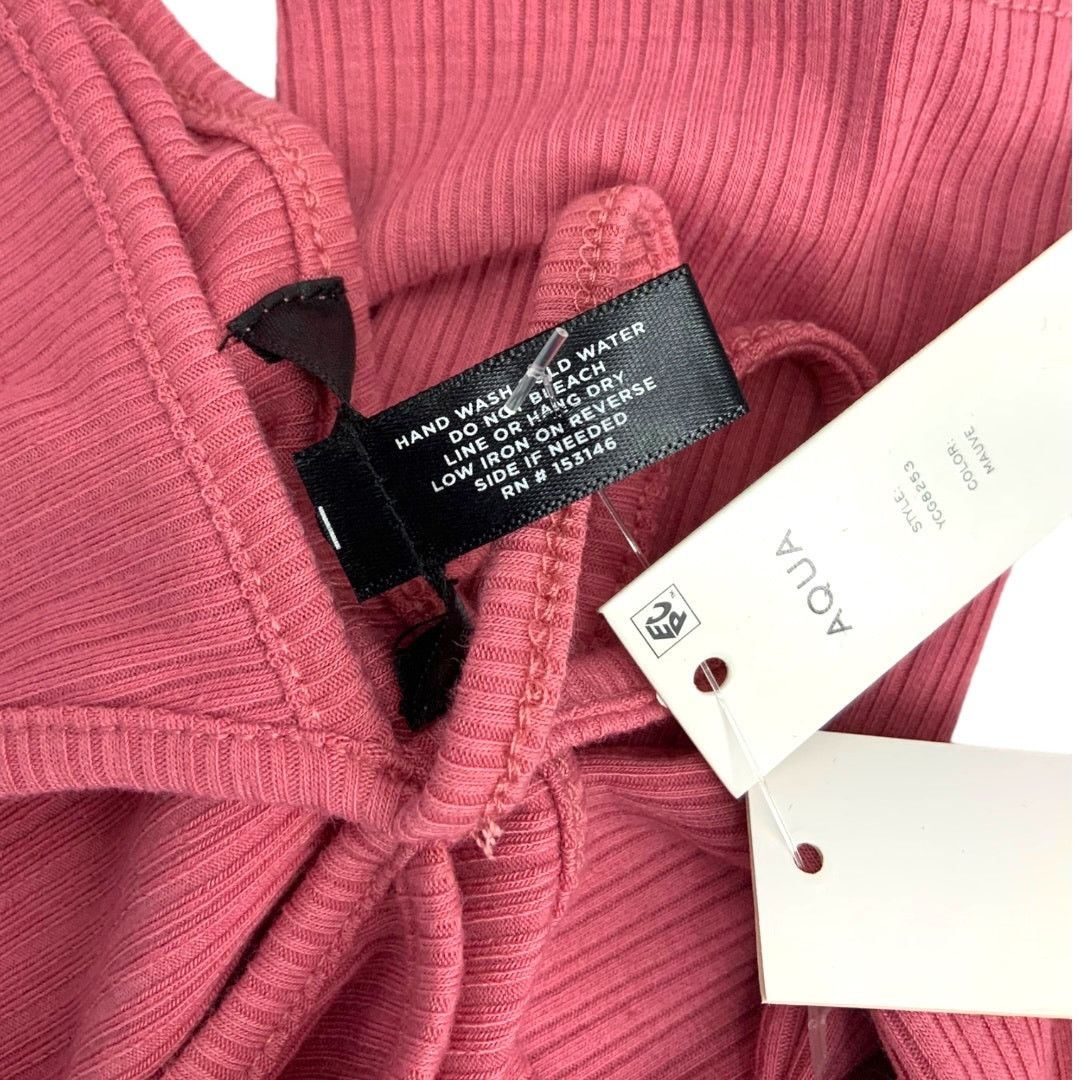 Other Aqua Pink Long Sleeve Cutout Halter Top Medium NWT $58 MSRP Size M / US 6-8 / IT 42-44 - 6 Thumbnail