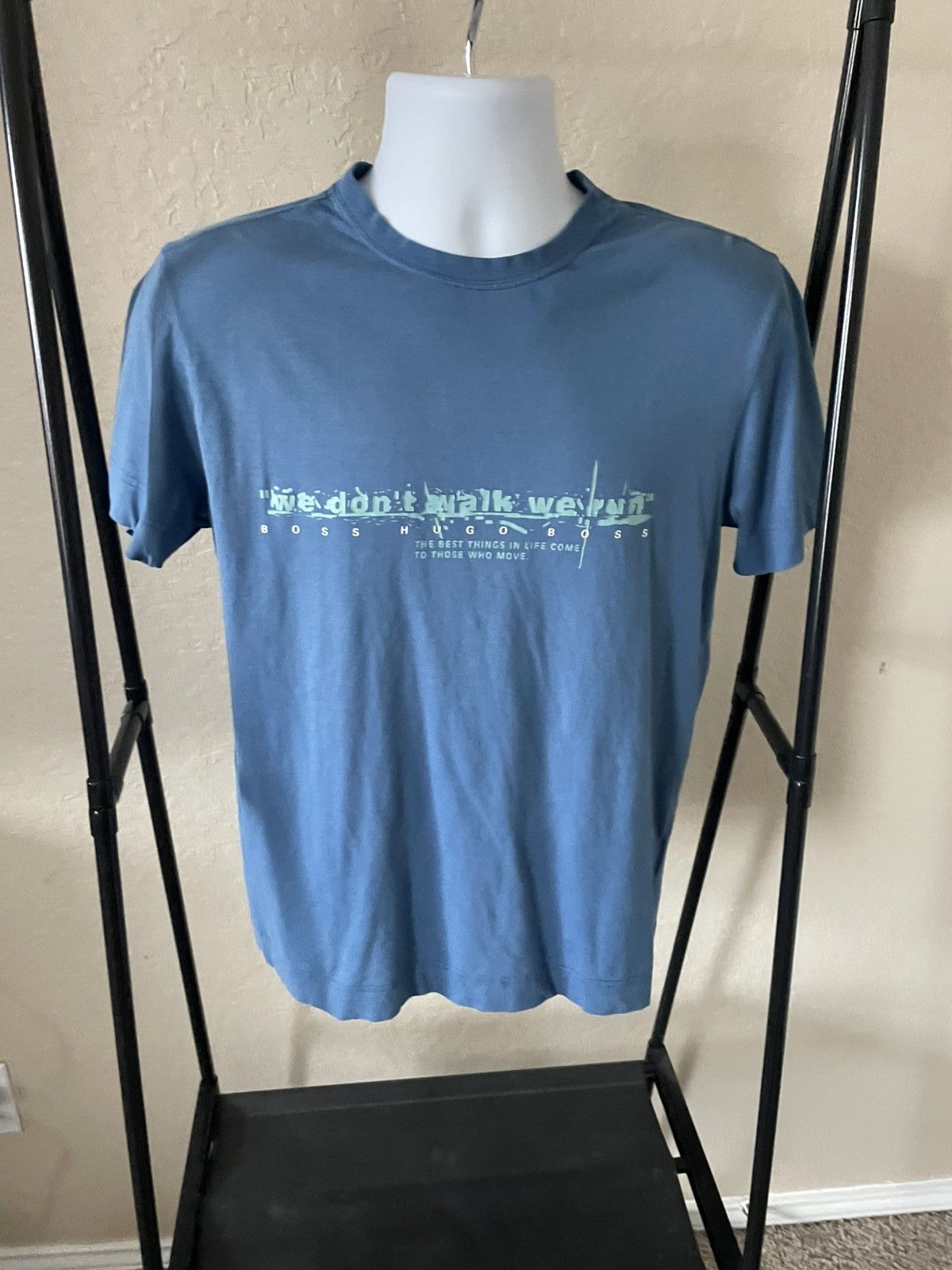 Hugo × Hugo Boss We Don’t walk we Run t shirt Size US S / EU 44-46 / 1 - 1 Thumbnail