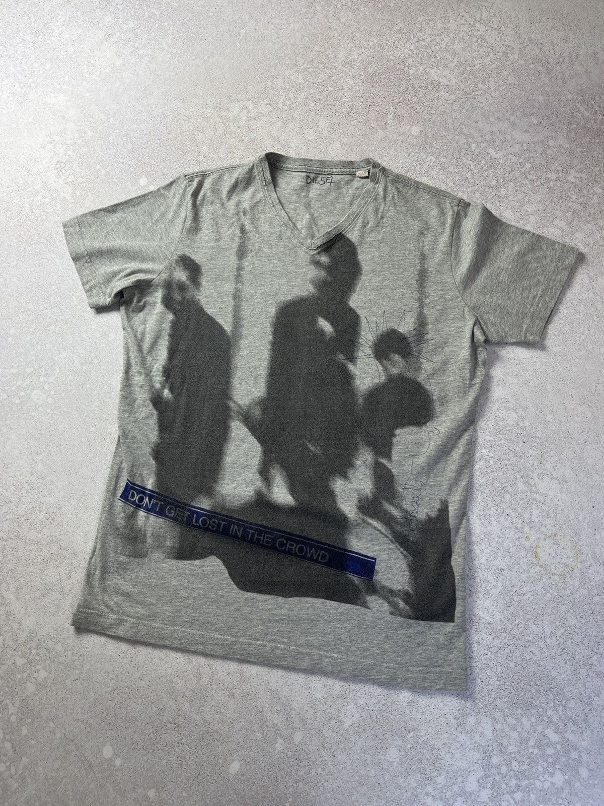 Diesel Vintage Diesel "Don't Get Lost In The Crowd" Opium T-Shirt Size US M / EU 48-50 / 2 - 1 Thumbnail