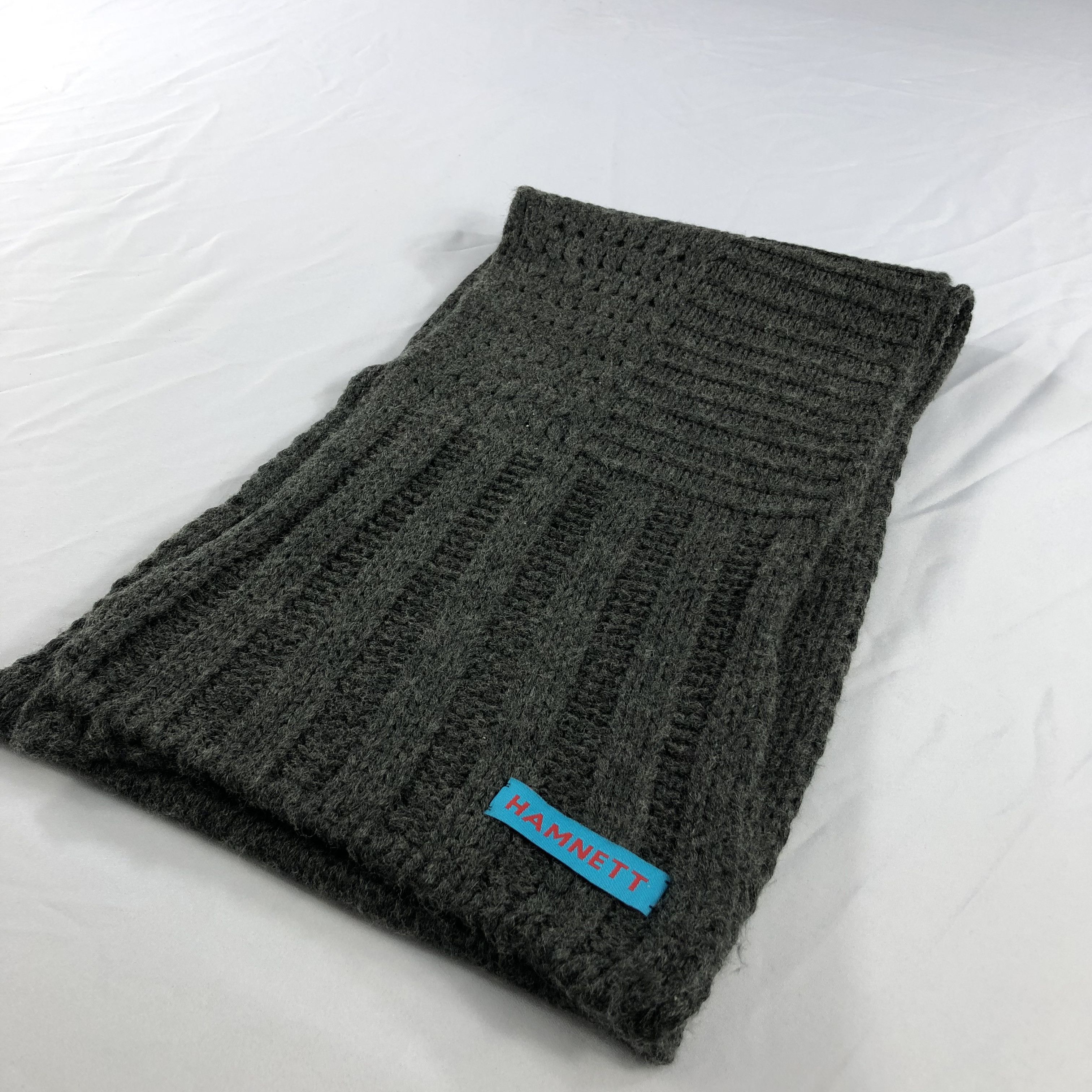 Katharine Hamnett London Hamnett Wool Scarf Muffler V905 Size ONE SIZE - 3 Thumbnail