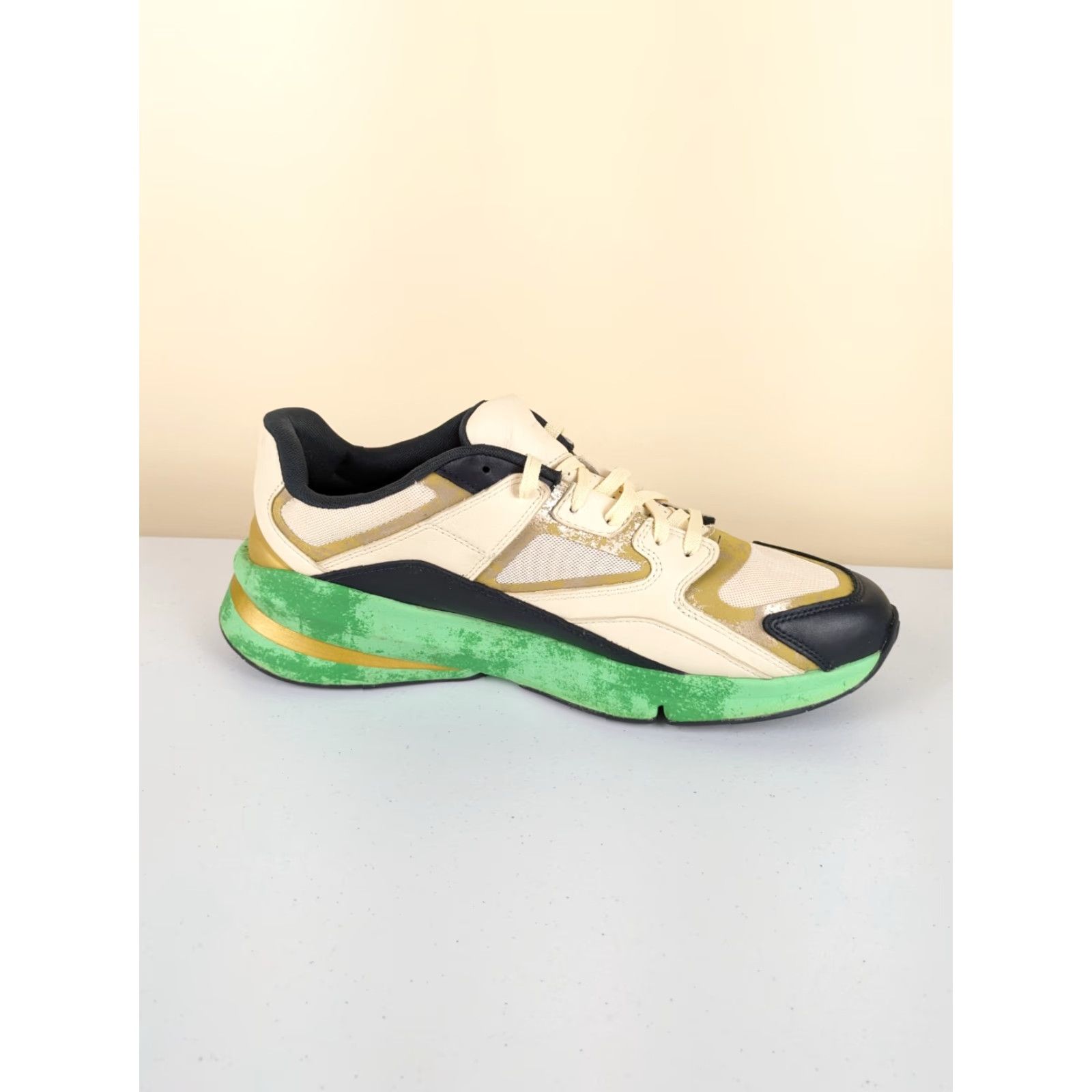 Under Armour Under Armour Forge 96 Ivory Dune Aloe Mens Size 12 Sneakers Leather 2024 Excellent Mens Size US 11 / EU 44 - 4 Thumbnail