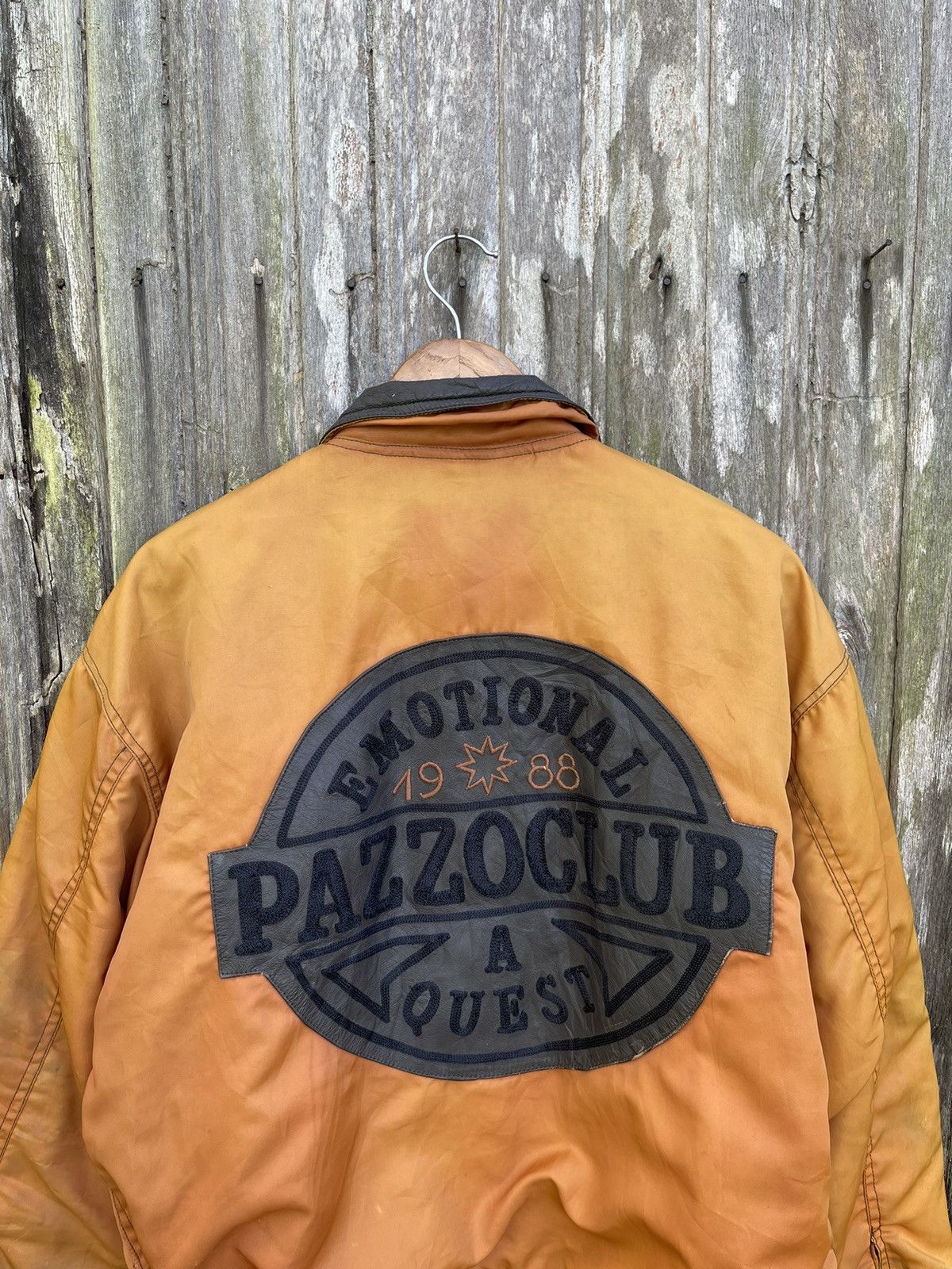 Designer Vintage 1988 Pazzo Club Bomber Jacket – “Emotional Quest” Size US M / EU 48-50 / 2 - 2 Thumbnail