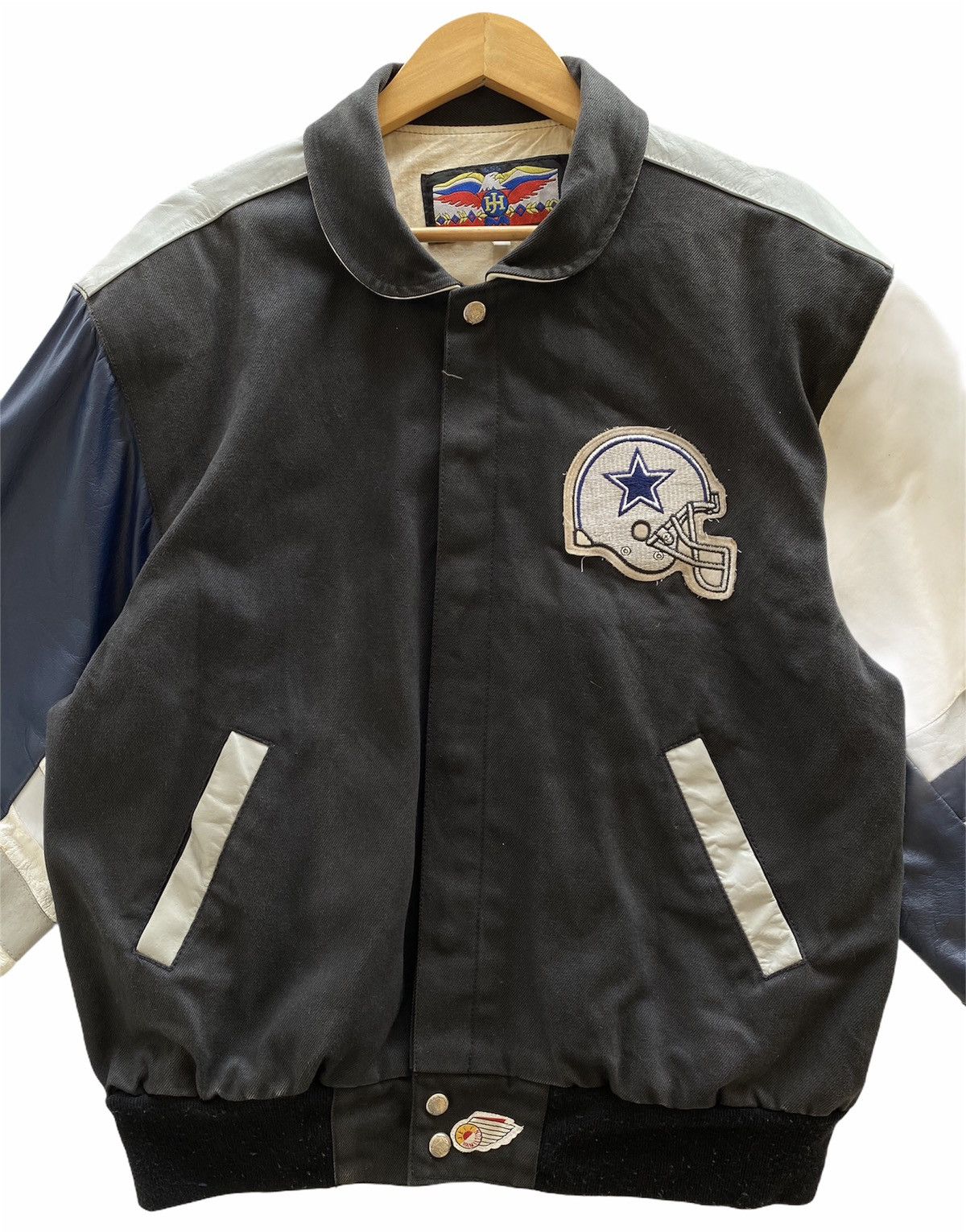 Jeff Hamilton Rare Dallas Cowboys Denim Leather Jeff Hamilton Jacket Size US M / EU 48-50 / 2 - 4 Thumbnail