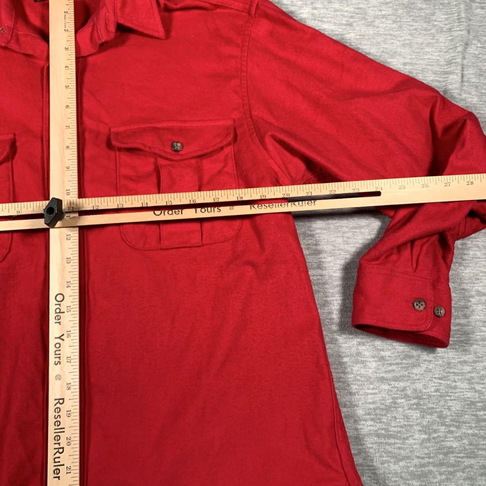 Eddie Bauer VINTAGE Eddie Bauer Shirt Mens Medium Red Button-Up Long Sleeve Workwear USA 90s Size US M / EU 48-50 / 2 - 6 Thumbnail