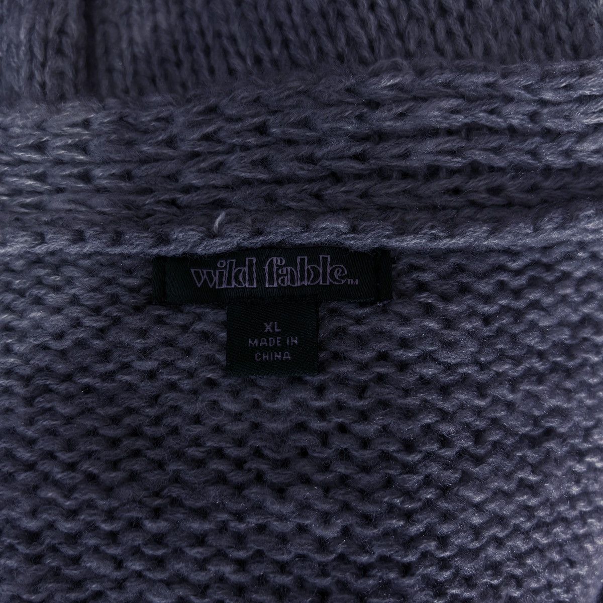 Other Wild Fable Grey Knit Sweater Size XL / US 12-14 / IT 48-50 - 5 Thumbnail
