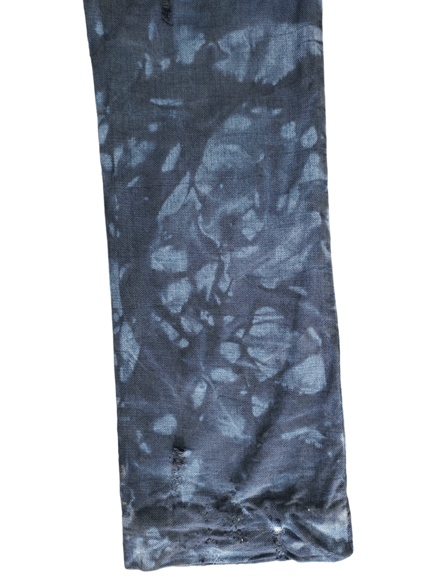 Japanese Brand PPFM Inspire Japanese Double Waist Distressed Dye Jeans 35 Size US 35 - 18 Thumbnail