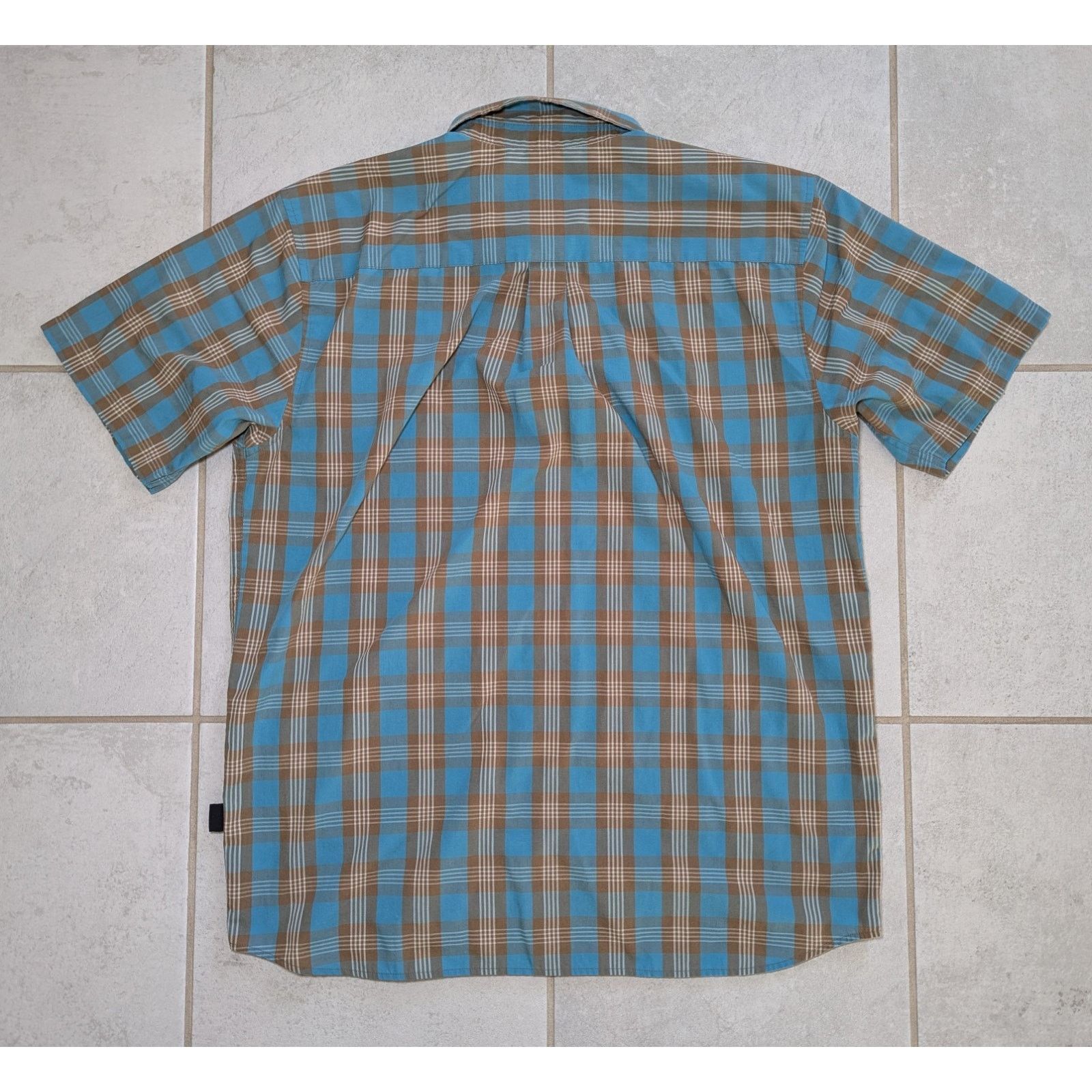 Patagonia Patagonia Men's Medium Short Sleeve Burrton Shirt Blue Brown Size US M / EU 48-50 / 2 - 5 Thumbnail