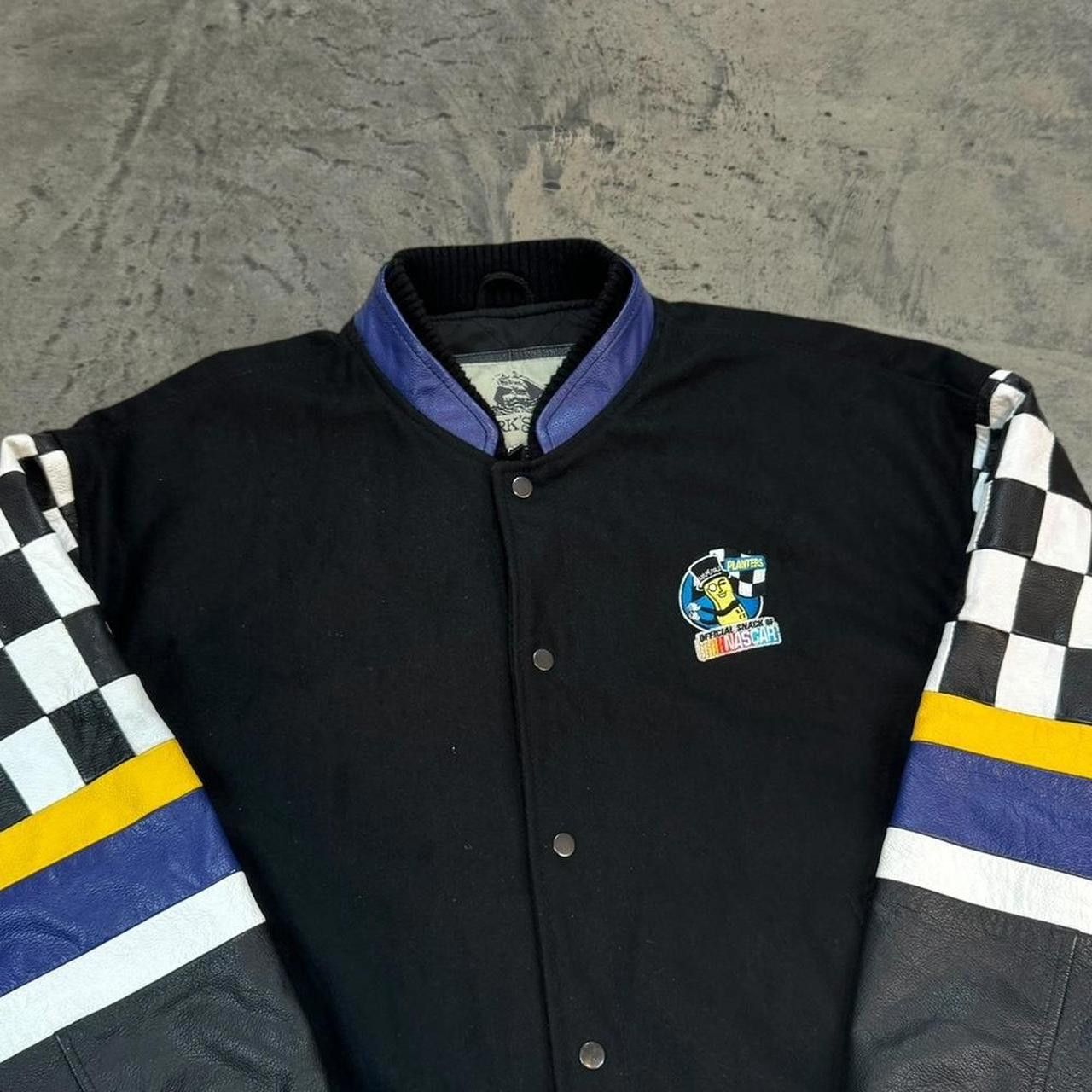 NASCAR × Vintage Vintage 90s NASCAR Planter’s Peanuts Racing Varsity Jacket Size US XL / EU 56 / 4 - 2 Thumbnail