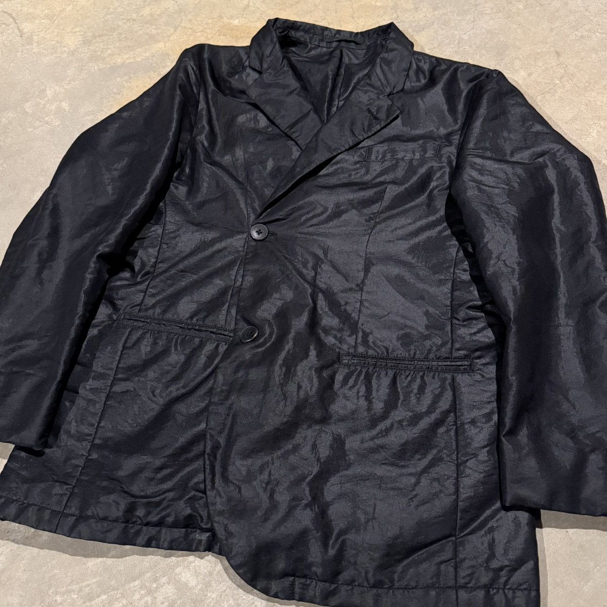 Emporio Armani Vintage FW07 Giorgio Armani Nylon Tecno Line Blazer Jacket Size US M / EU 48-50 / 2 - 3 Thumbnail