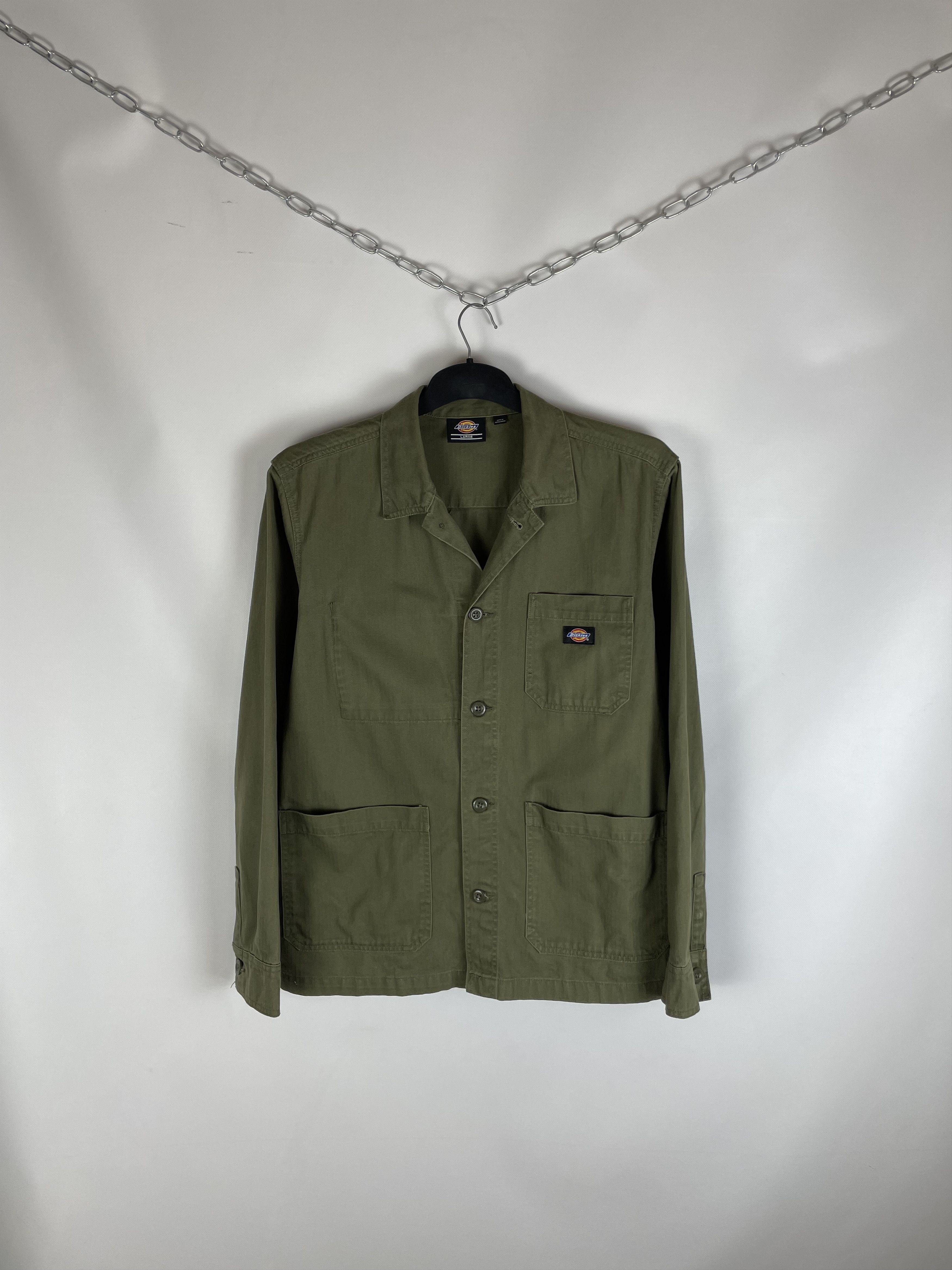 Dickies Vintage Dickies Work Overshirt Pockets Jacket Size US L / EU 52-54 / 3 - 1 Thumbnail