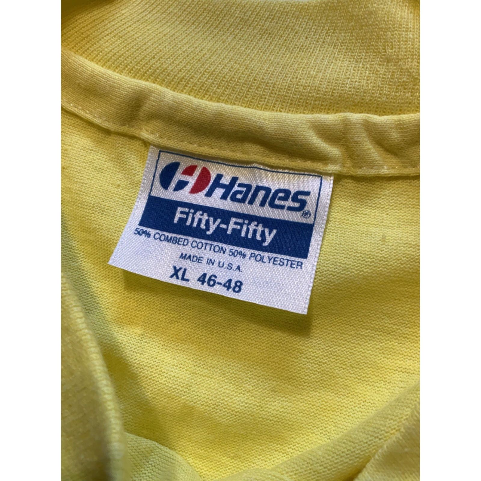 Vintage VINTAGE Hanes 50/50 Brimstone Hill Saint Kitts West Indies Single Stitch T-Shirt XL Mens Womens Size US XL / EU 56 / 4 - 4 Thumbnail