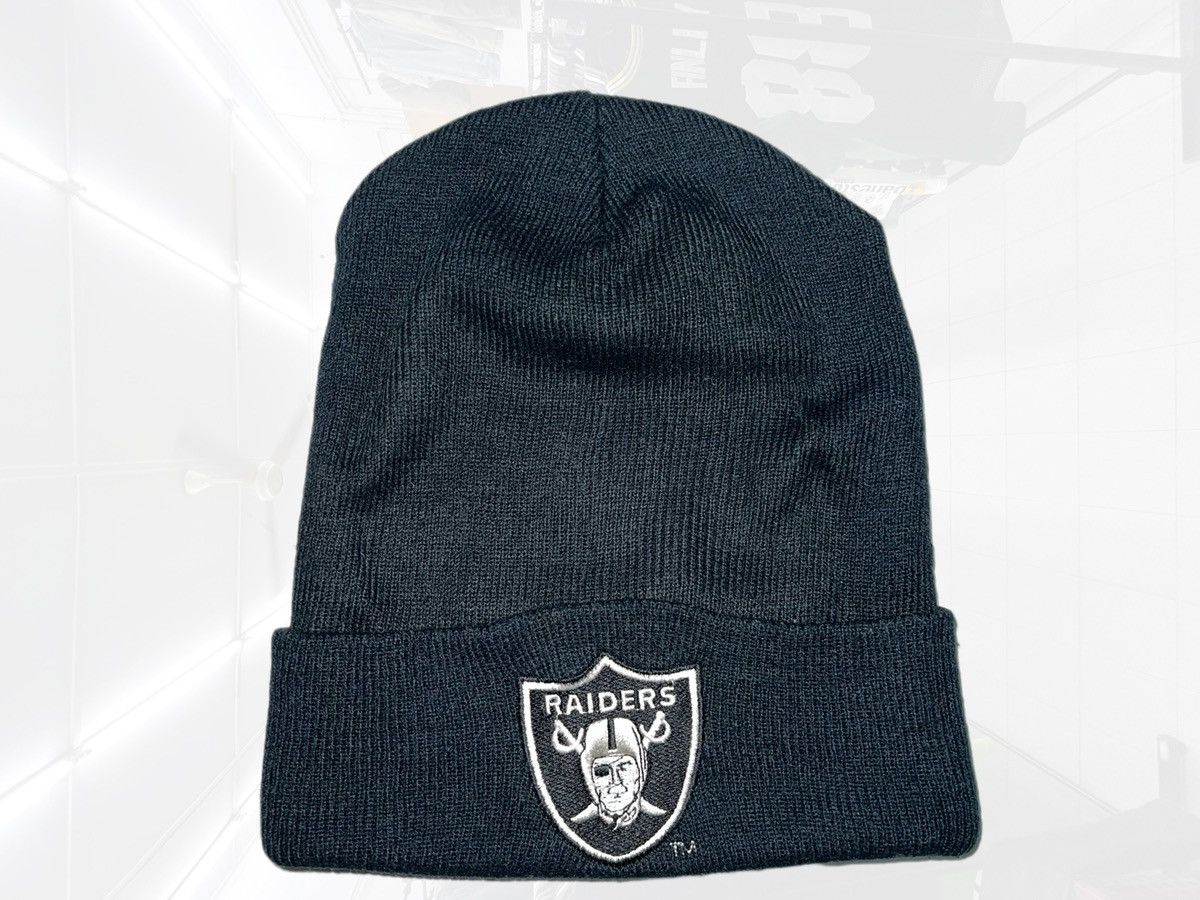 Vintage Vintage 90s Oakland Raiders Starter Beanie Hat Size ONE SIZE - 1 Thumbnail