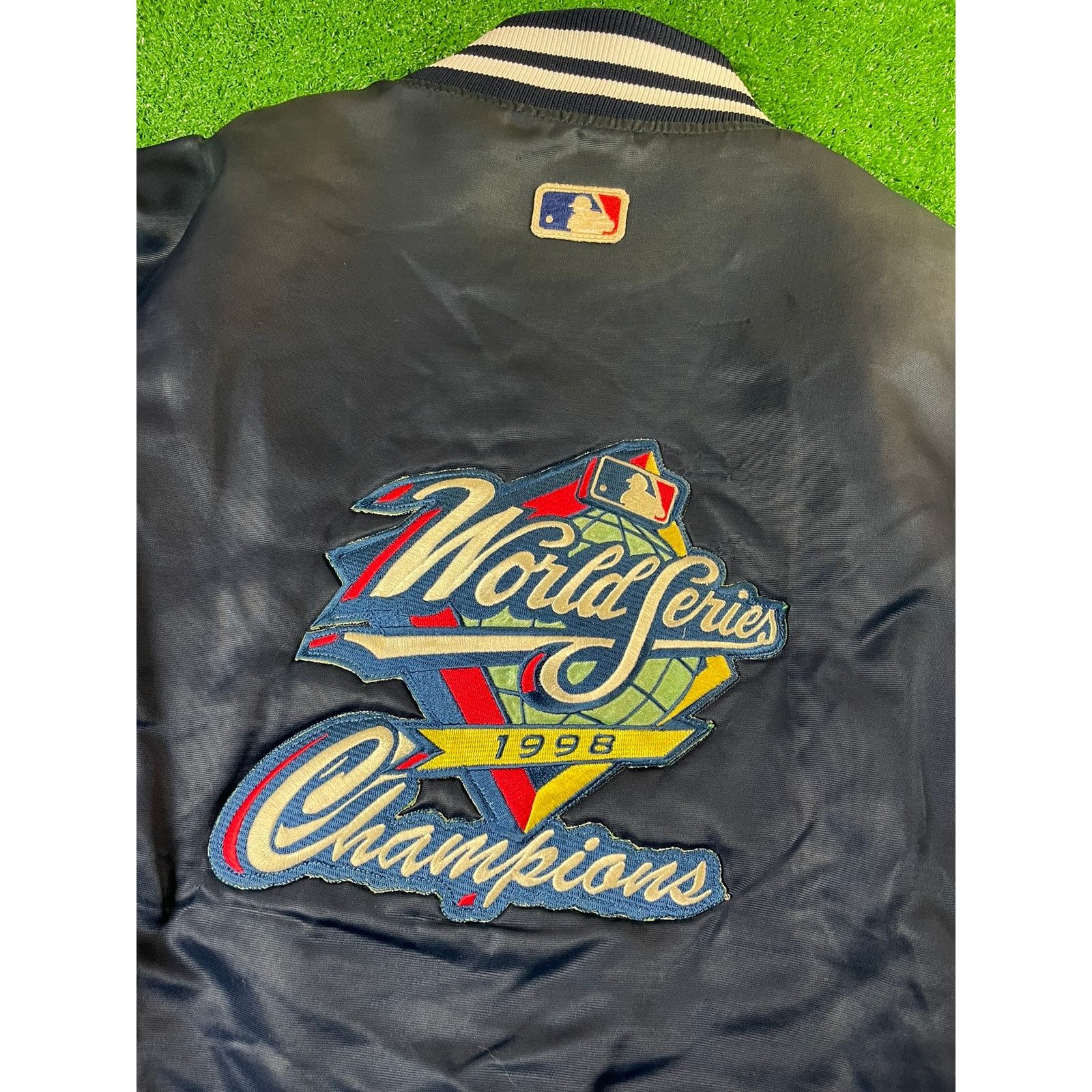 New York Yankees × Starter × Vintage Vintage Starter New York Yankees Diamond Series Satin Jacket Size US L / EU 52-54 / 3 - 2 Thumbnail