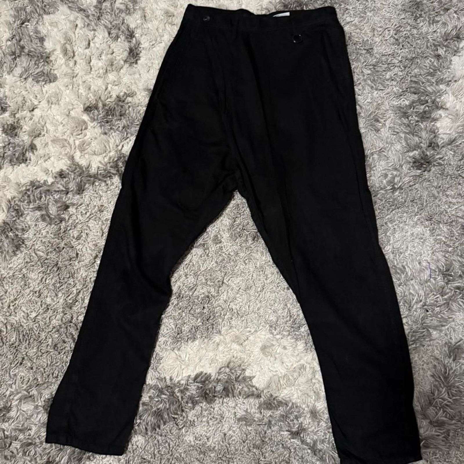 Julius Julius Assymetrical Black Pants bought & own by Steve Aoki Size US 31 - 1 Thumbnail