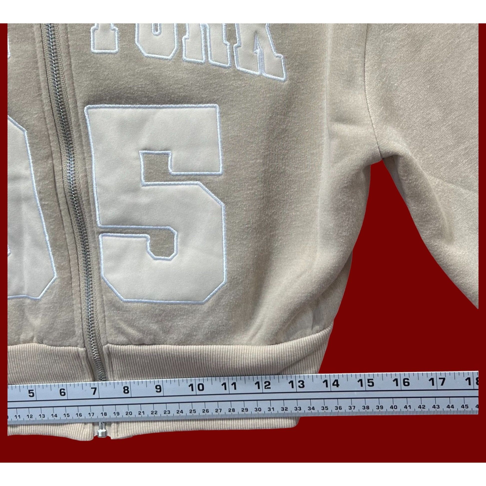 rue21 Rue 21 - Women's Long Sleeve Hooded Sweatshirt - Beige - Sma Size S / US 4 / IT 40 - 5 Thumbnail