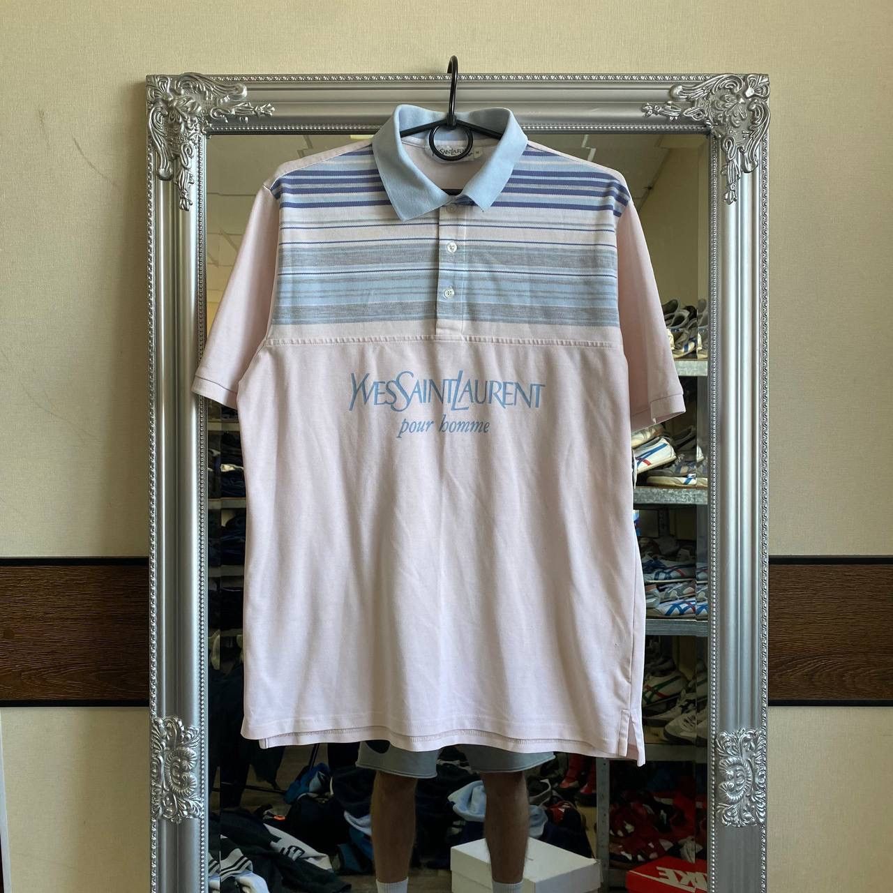 Yves Saint Laurent Yves saint Laurent ysl polo big logo T-shirt Size US M / EU 48-50 / 2 - 1 Thumbnail