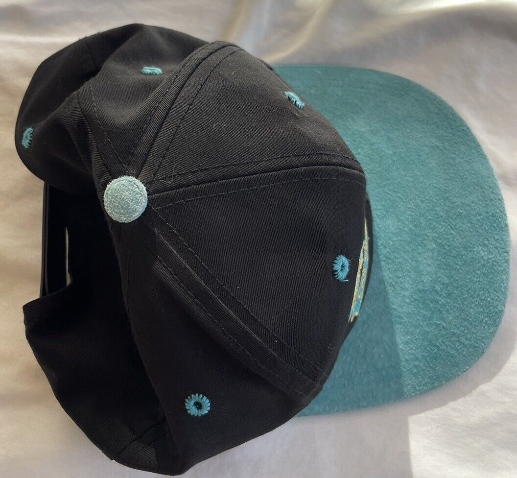 Fruition × Vintage Vintage Caesar’s Casino Las Vegas Hat Black Turquoise 90’s Size ONE SIZE - 6 Thumbnail