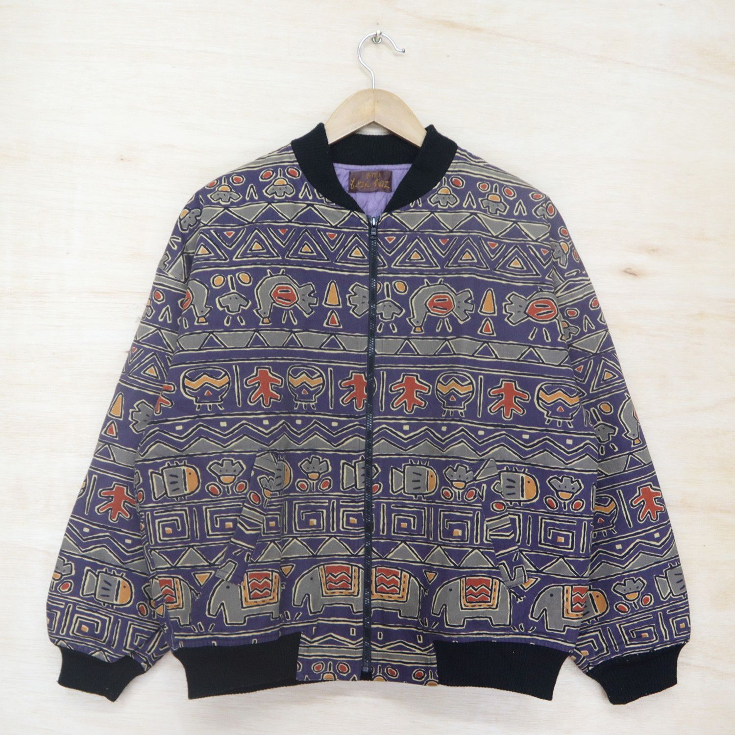 JAPANESE BRAND Full Print Logo Bomber Jacket