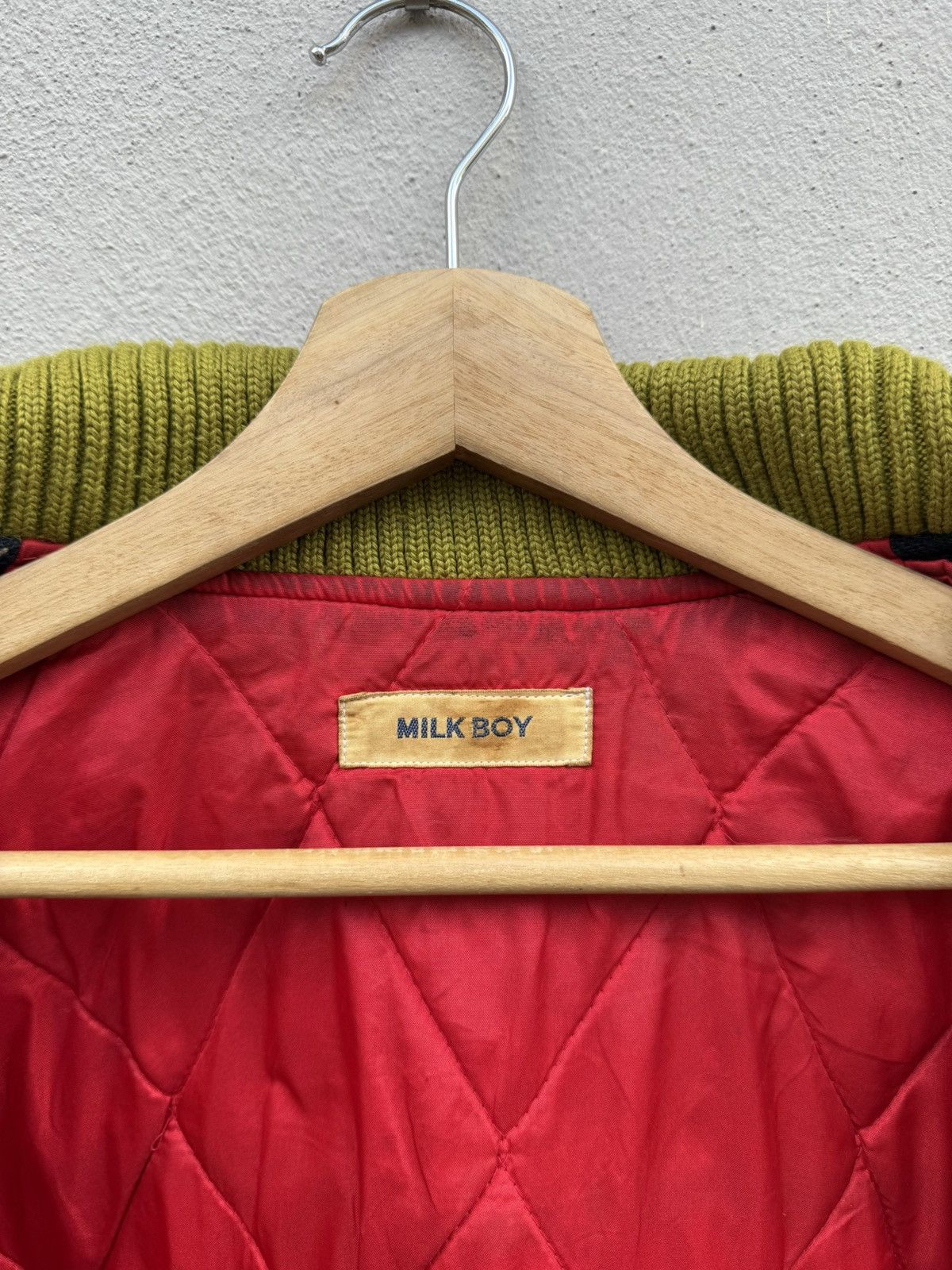 Seditionaries VTG 80s-90s MILKBOY Plaid Boxy Wool Quilted Bomber Jacket Size US L / EU 52-54 / 3 - 11 Thumbnail