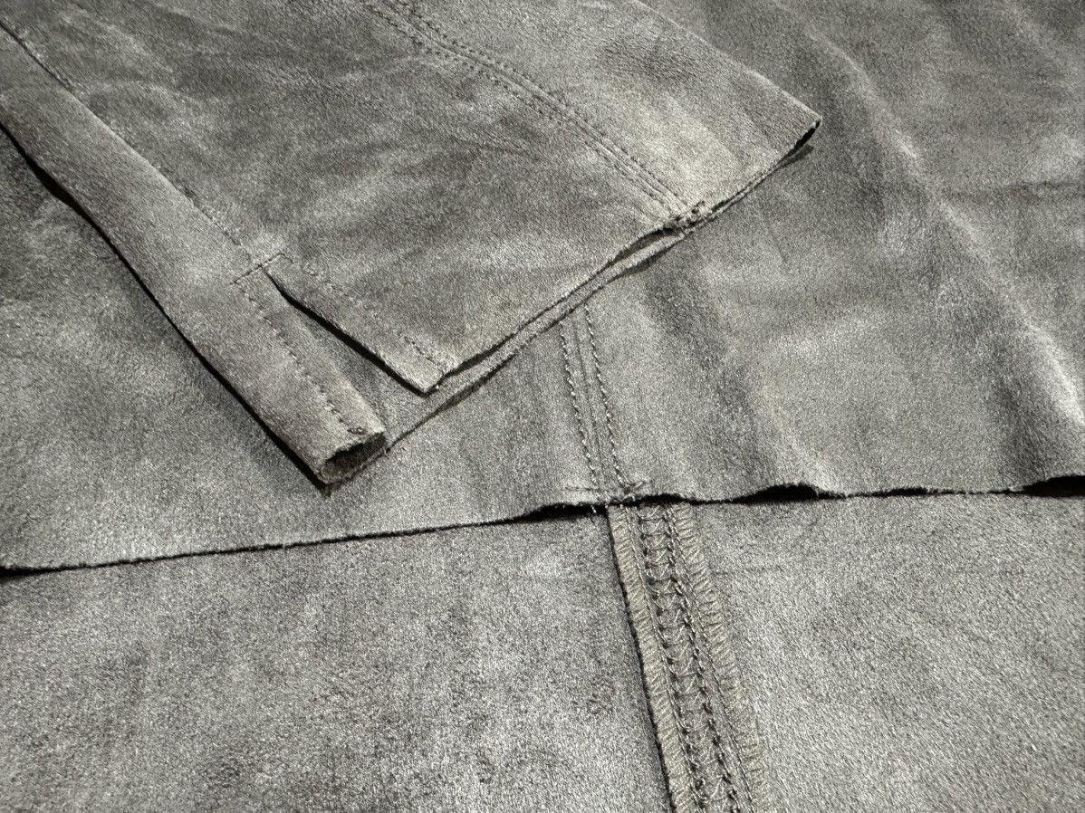If Six Was Nine 🔥Sick Y2K Natural Vintage GOA Velvet Suede Raw Hem Ls Shirt Size US L / EU 52-54 / 3 - 4 Thumbnail