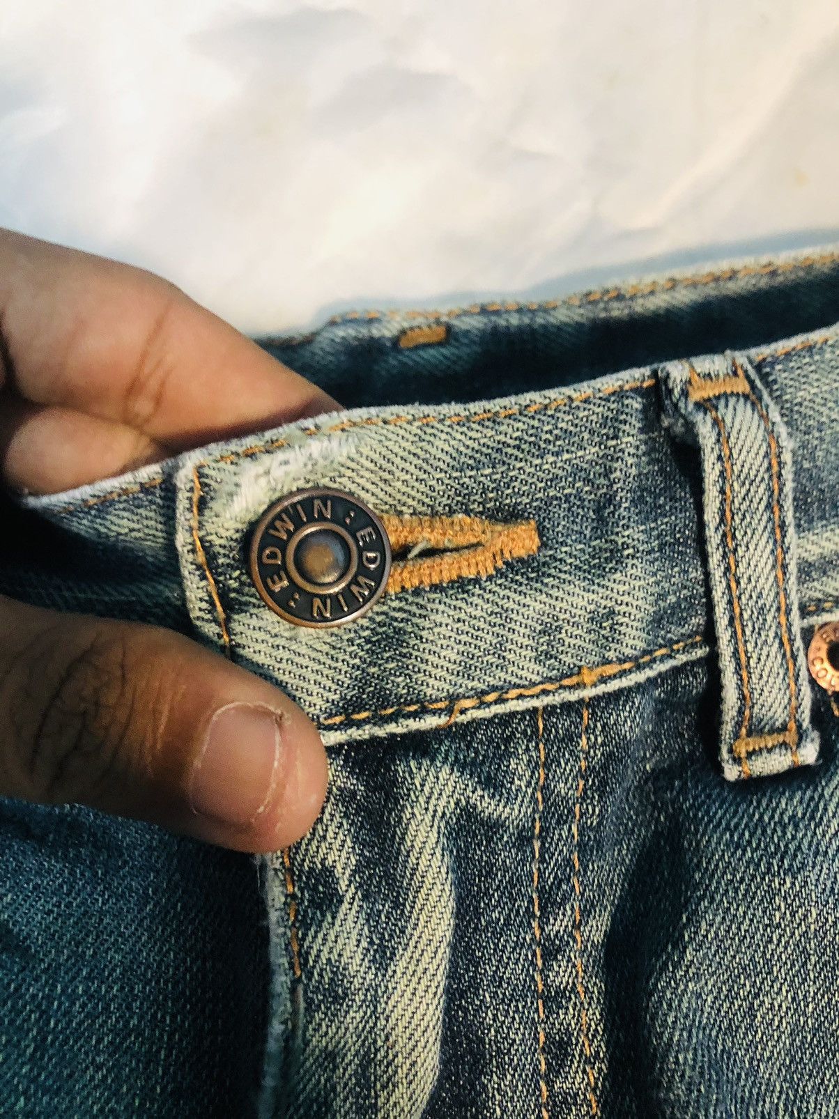 Edwin × Japanese Brand Edwin Distressed Jeans (3) Size US 28 / EU 44 - 8 Thumbnail