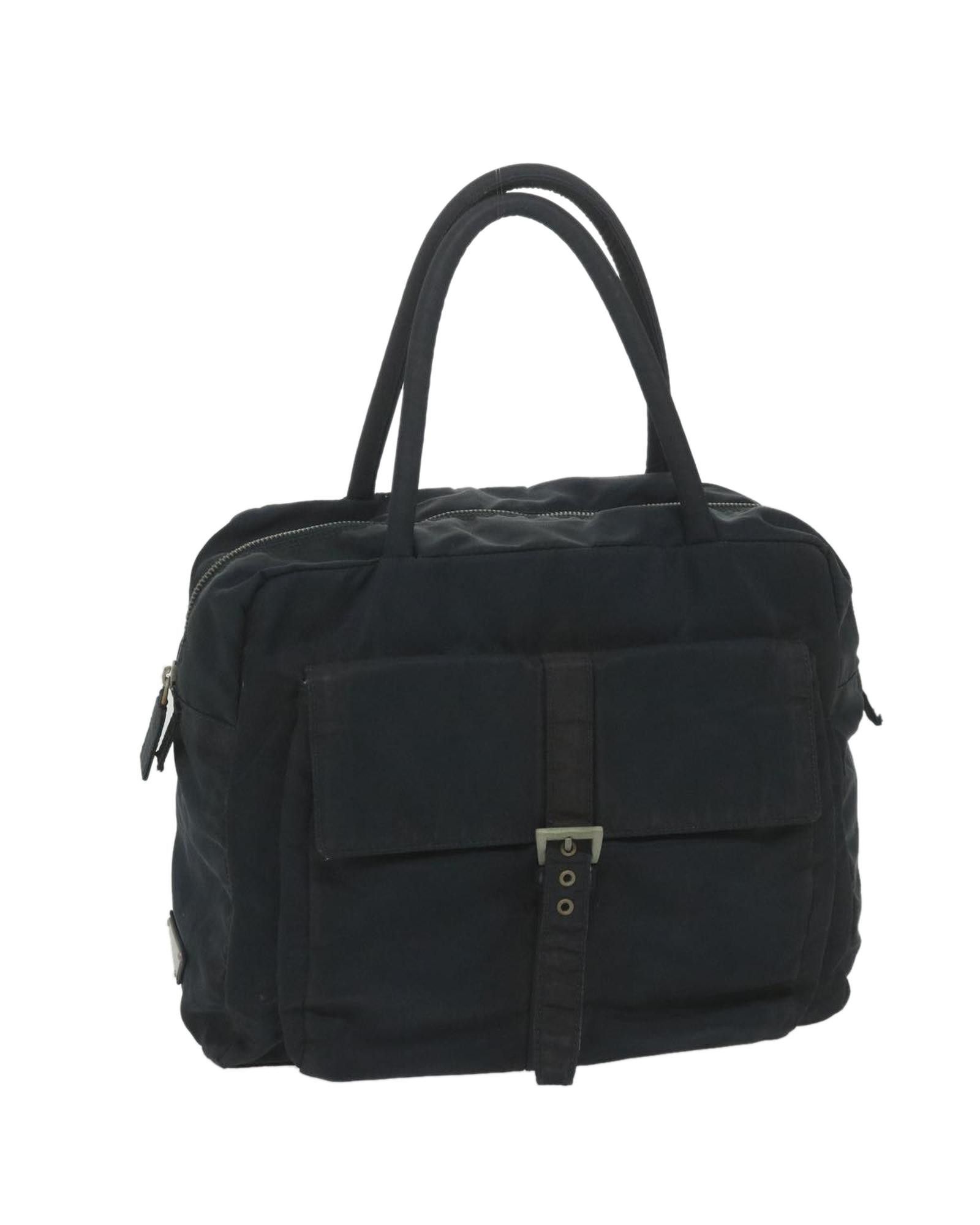 image of Prada Navy Nylon Hand Bag, Women's