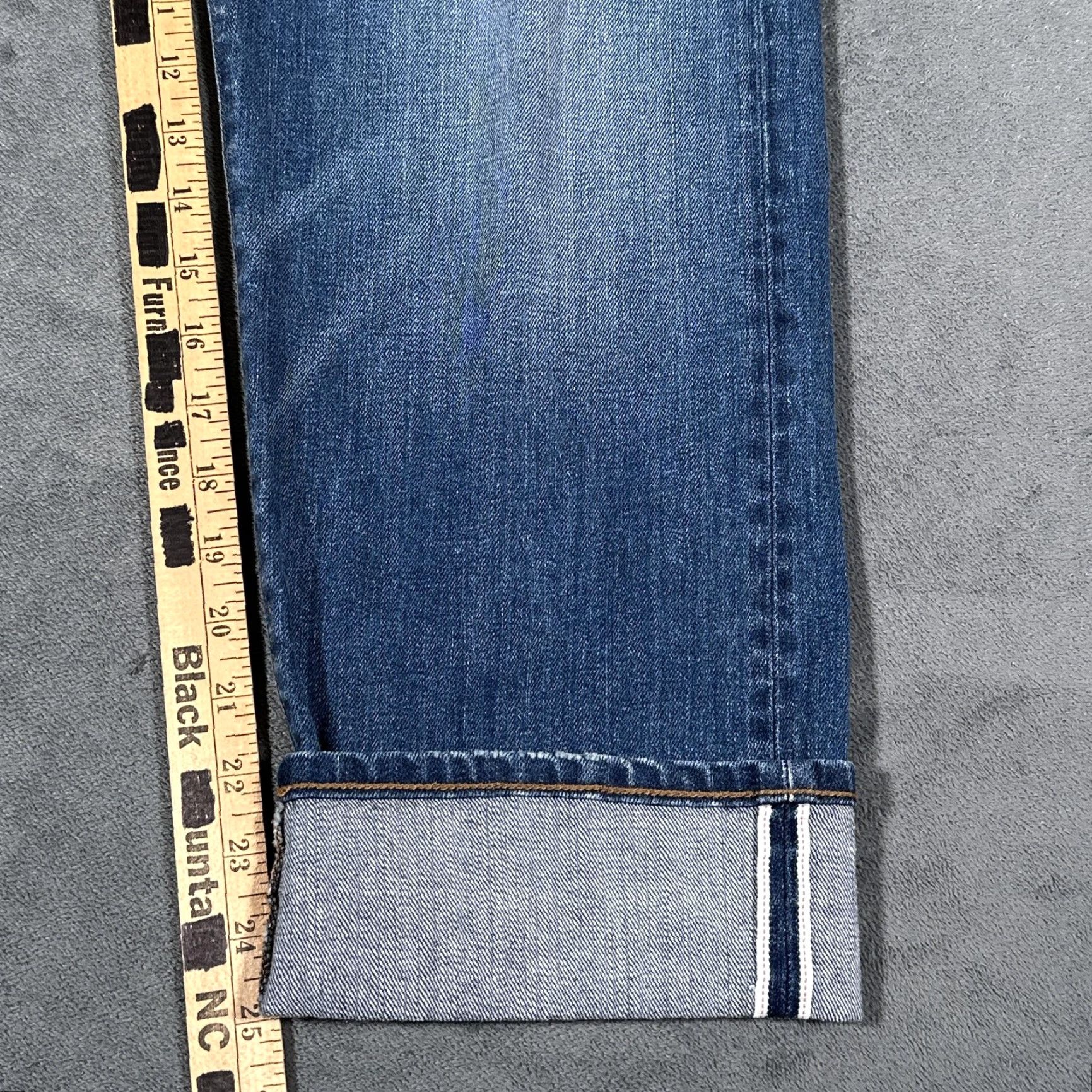 Madewell Madewell Jeans Womens 31 Blue Cropped Classic Straight Magic Pockets Selvedge Denim Size 24" / US 00 / IT 34 - 5 Thumbnail