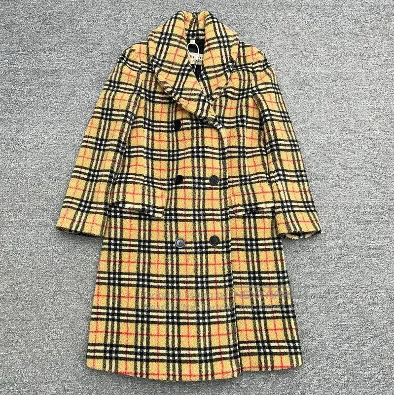 Burberry Burberry Women's Color Block Long Wool Coat. Size S / US 4 / IT 40 - 1 Thumbnail