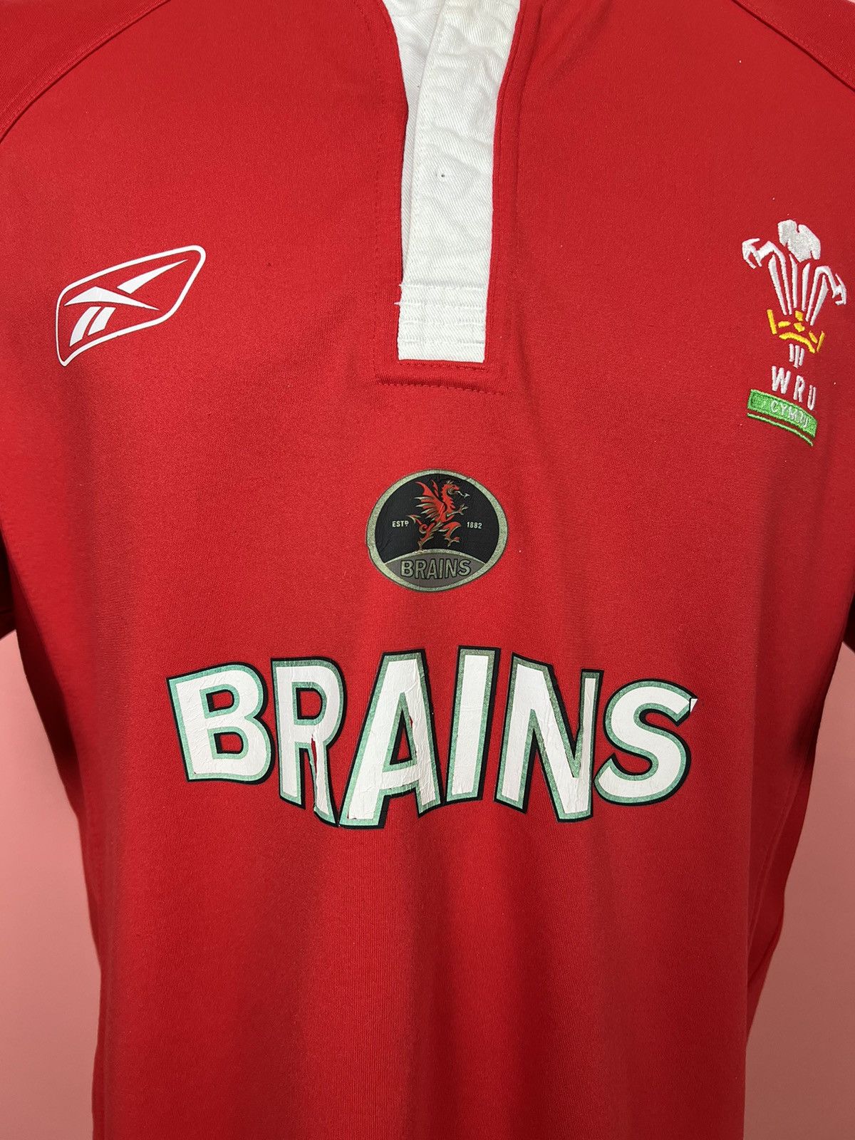 Vintage reebok WRU jersey brains vintage rare shirt rugby Size US XXL / EU 58 / 5 - 2 Thumbnail