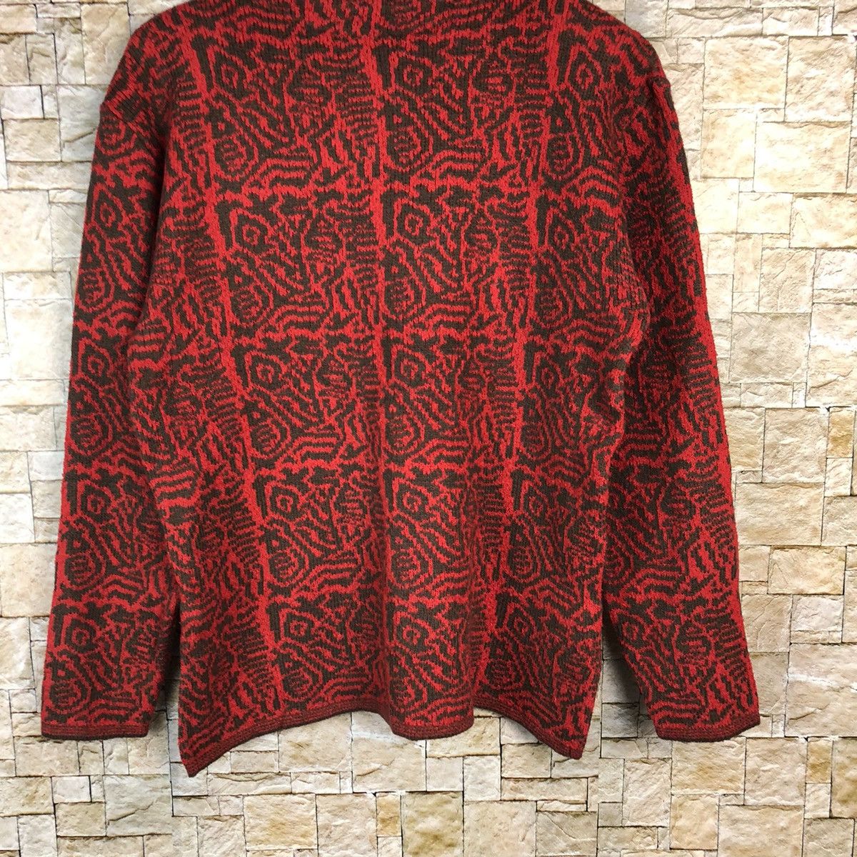 Homespun Knitwear × Japanese Brand × Vintage Celliealan vintage japan Red Knitwear #A1099 Size M / US 6-8 / IT 42-44 - 3 Thumbnail