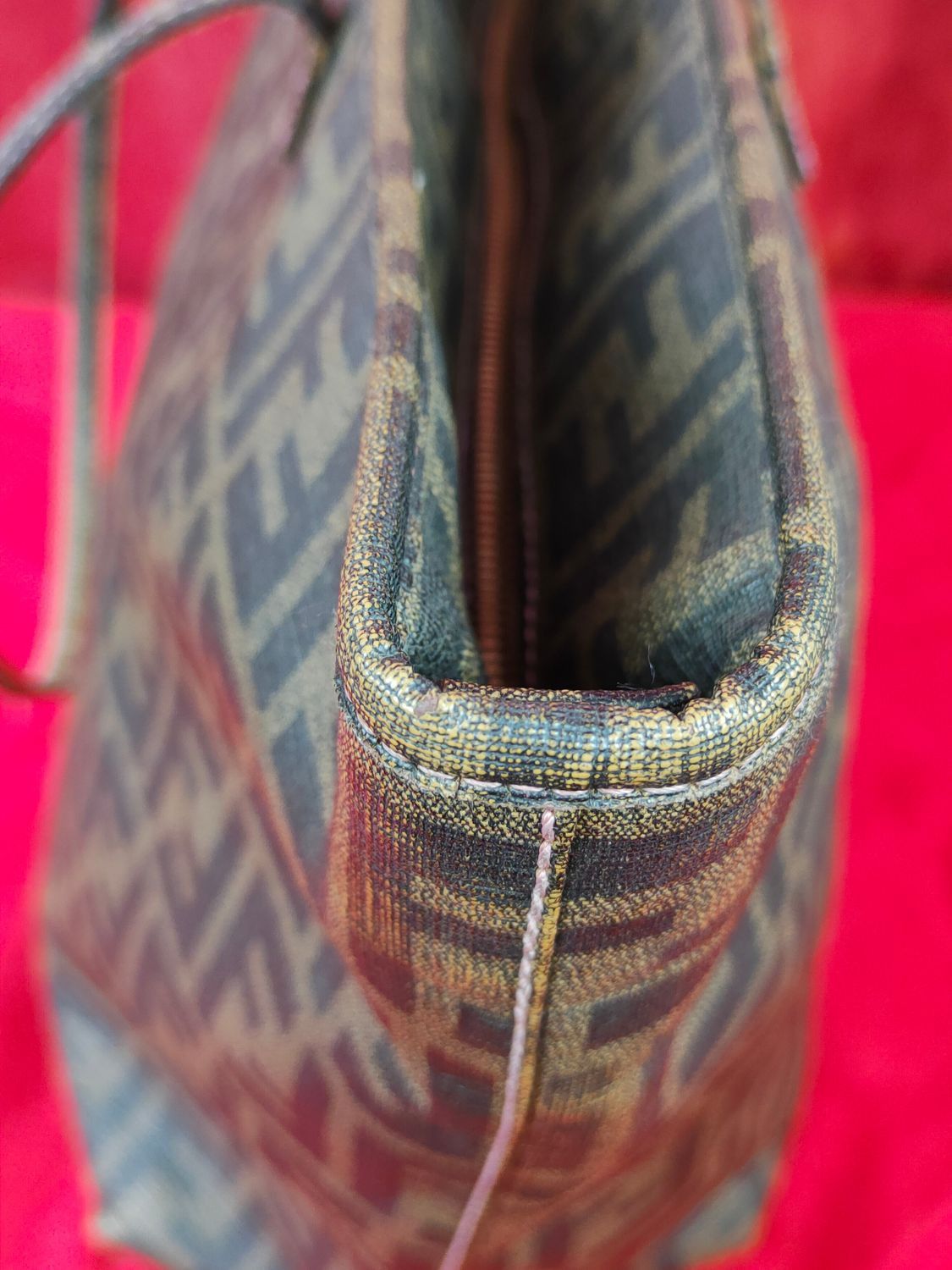Fendi Fendi Vintage monogram Tote shoulder Bag #SB002DLAL Size ONE SIZE - 10 Thumbnail