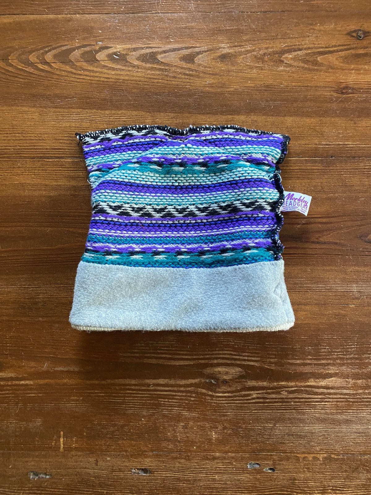 Vintage Vintage 80’s Merkley Headgear Wool Knit Striped Beanie Hat Size ONE SIZE - 11 Thumbnail