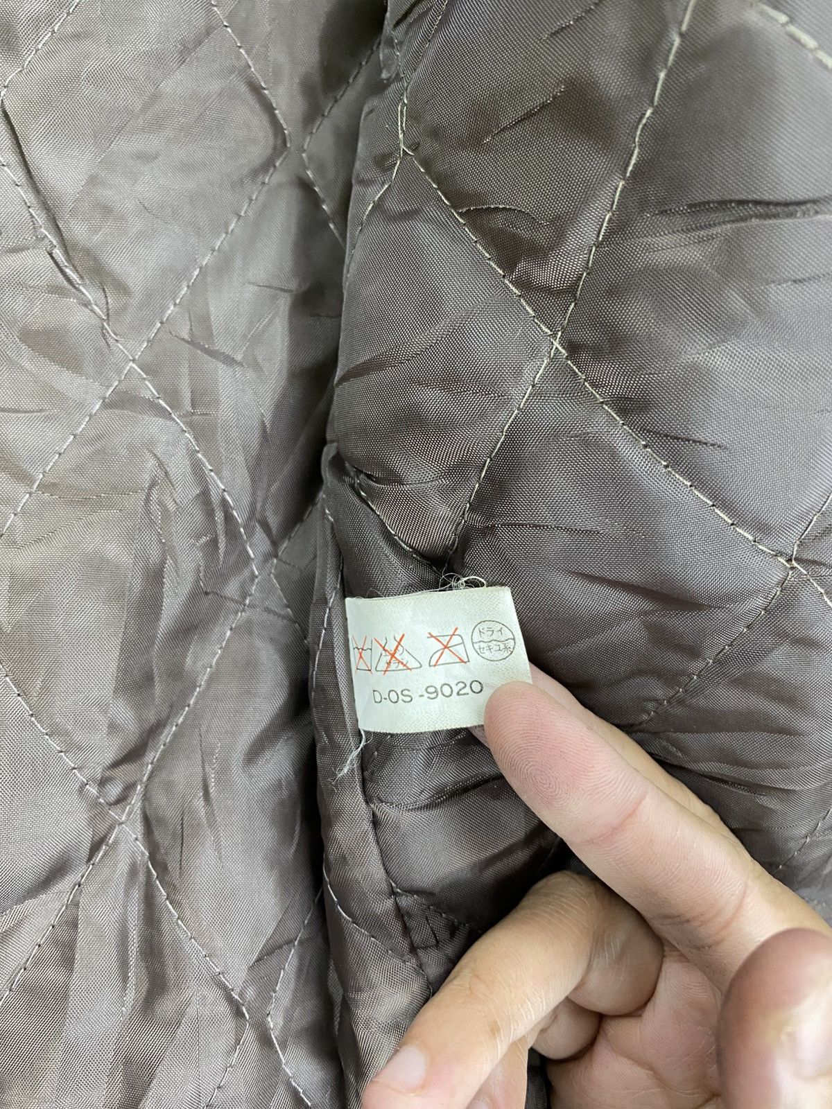 Designer × Vintage Vintage Sand Beige Embroidery Spellout Faux Leather Jacket Size US L / EU 52-54 / 3 - 10 Thumbnail