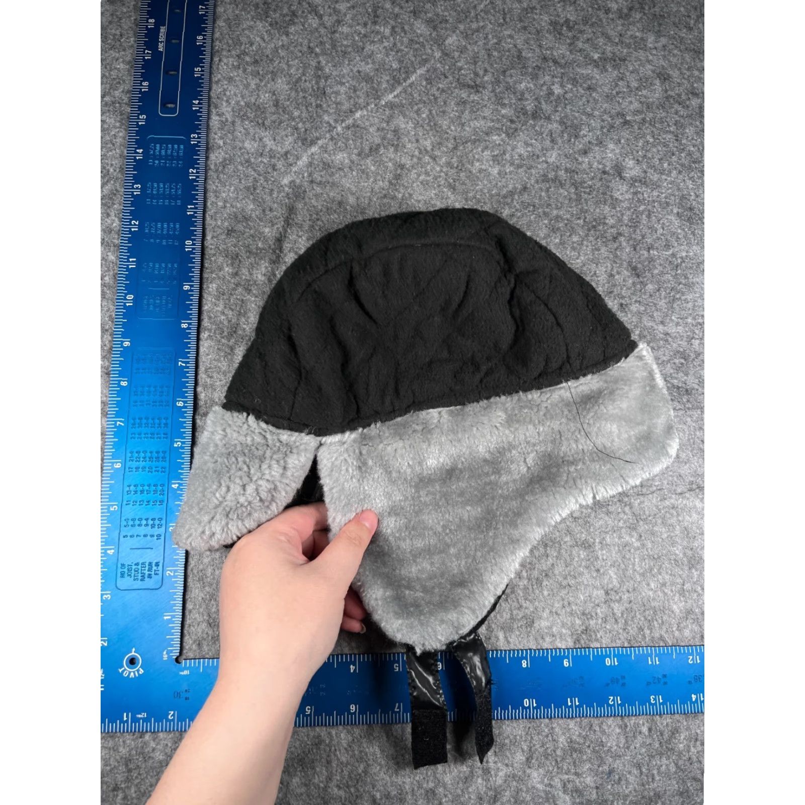 Vintage VINTAGE Trapper Beanie Beanie Adult Black 100% Polyester Faux Fur Ear Flaps Ski Outdoors Size ONE SIZE - 4 Thumbnail