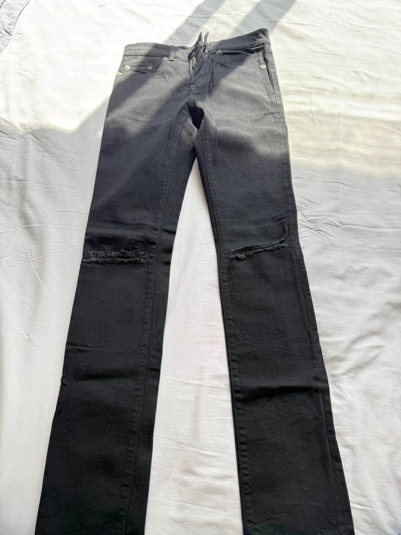 Saint Laurent Paris Saint Laurent Ripped Black Denim Pants