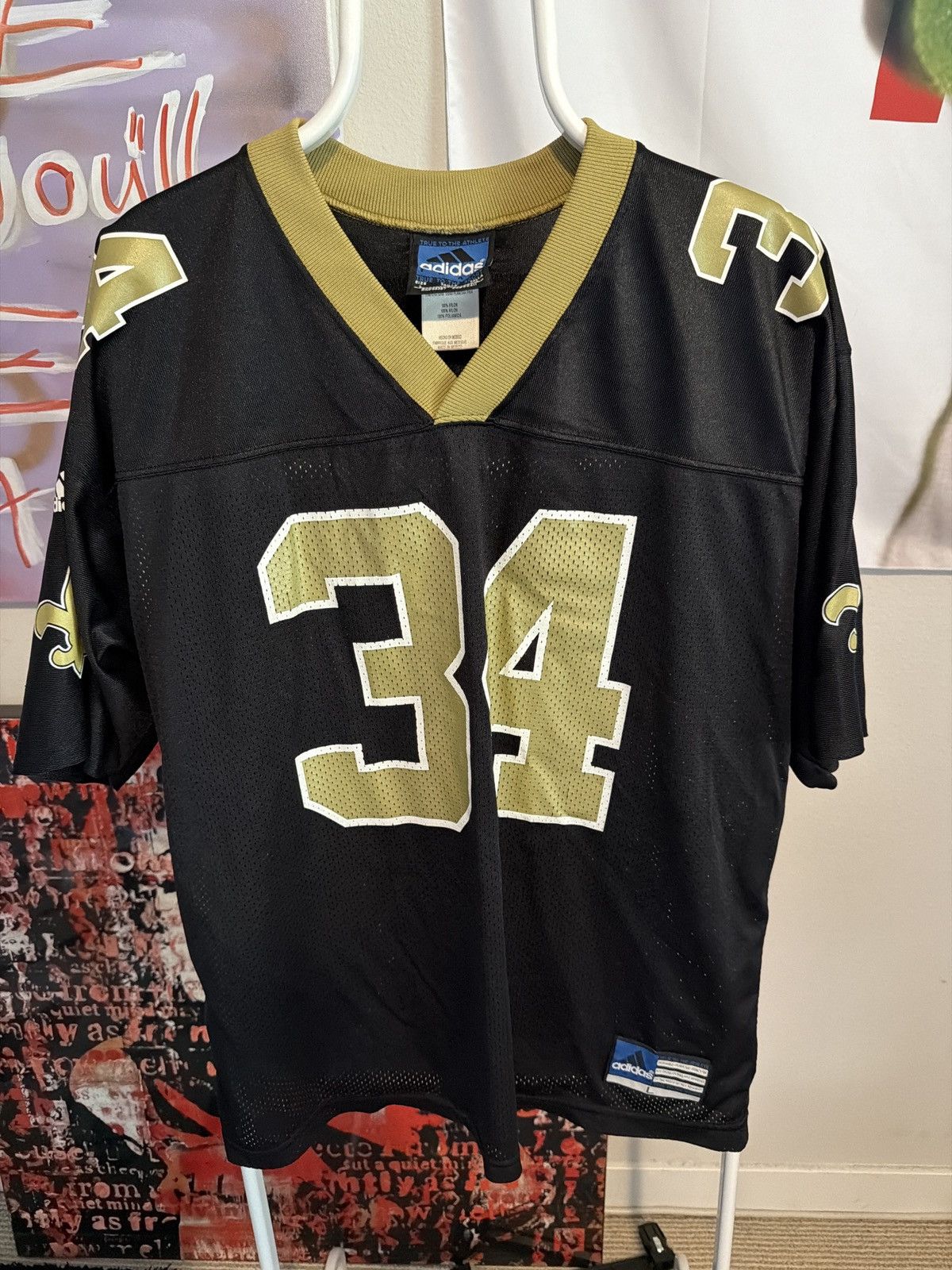 Adidas Vintage Ricky Williams Saints Jersey Size US L / EU 52-54 / 3 - 1 Thumbnail