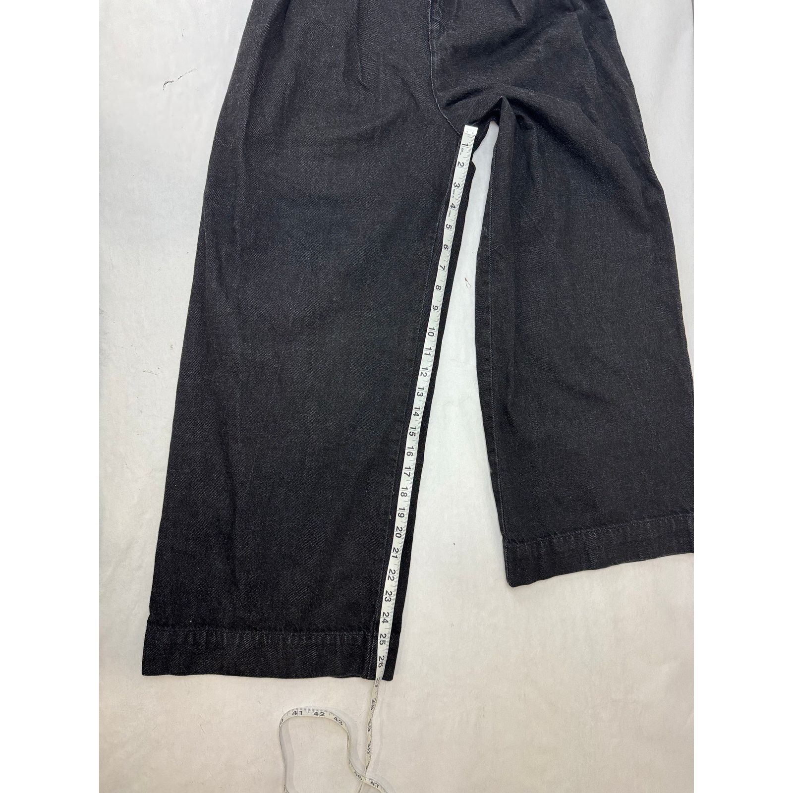 Bdg BDG Wide Leg Pleated Paper Bag Waist Jeans Black - 25 Size 25" / US 0 / IT 36 - 5 Thumbnail