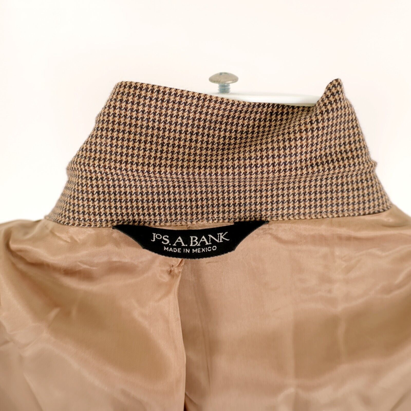 Jos. A. Bank Jos A Bank Signature Thick Wool Black Tan Sport Coat 48L 2 B Size 48L - 11 Thumbnail