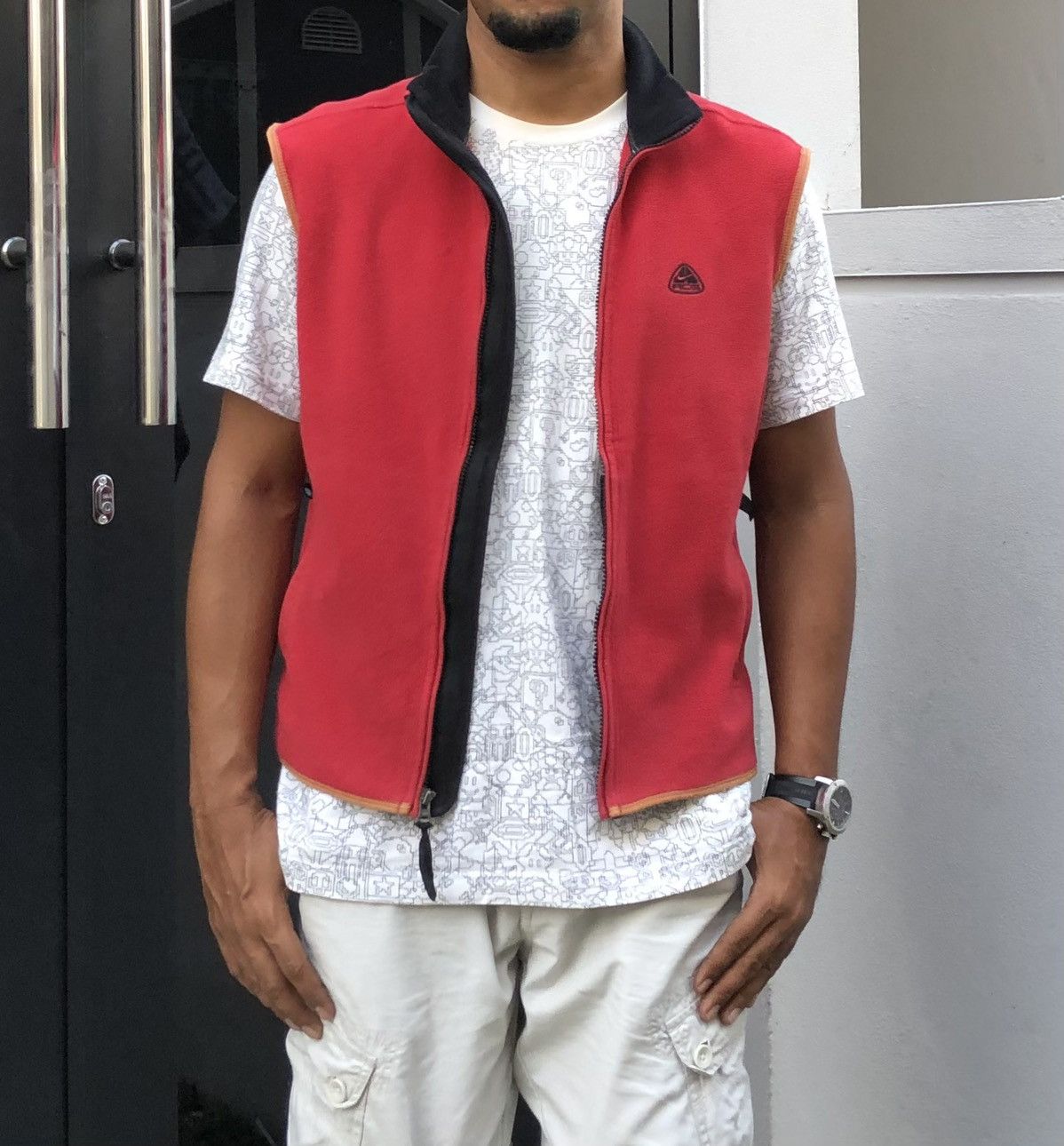 Nike ACG Vintage Nike ACG Therma Fit Fleece Vest Jacket Size US M / EU 48-50 / 2 - 2 Thumbnail