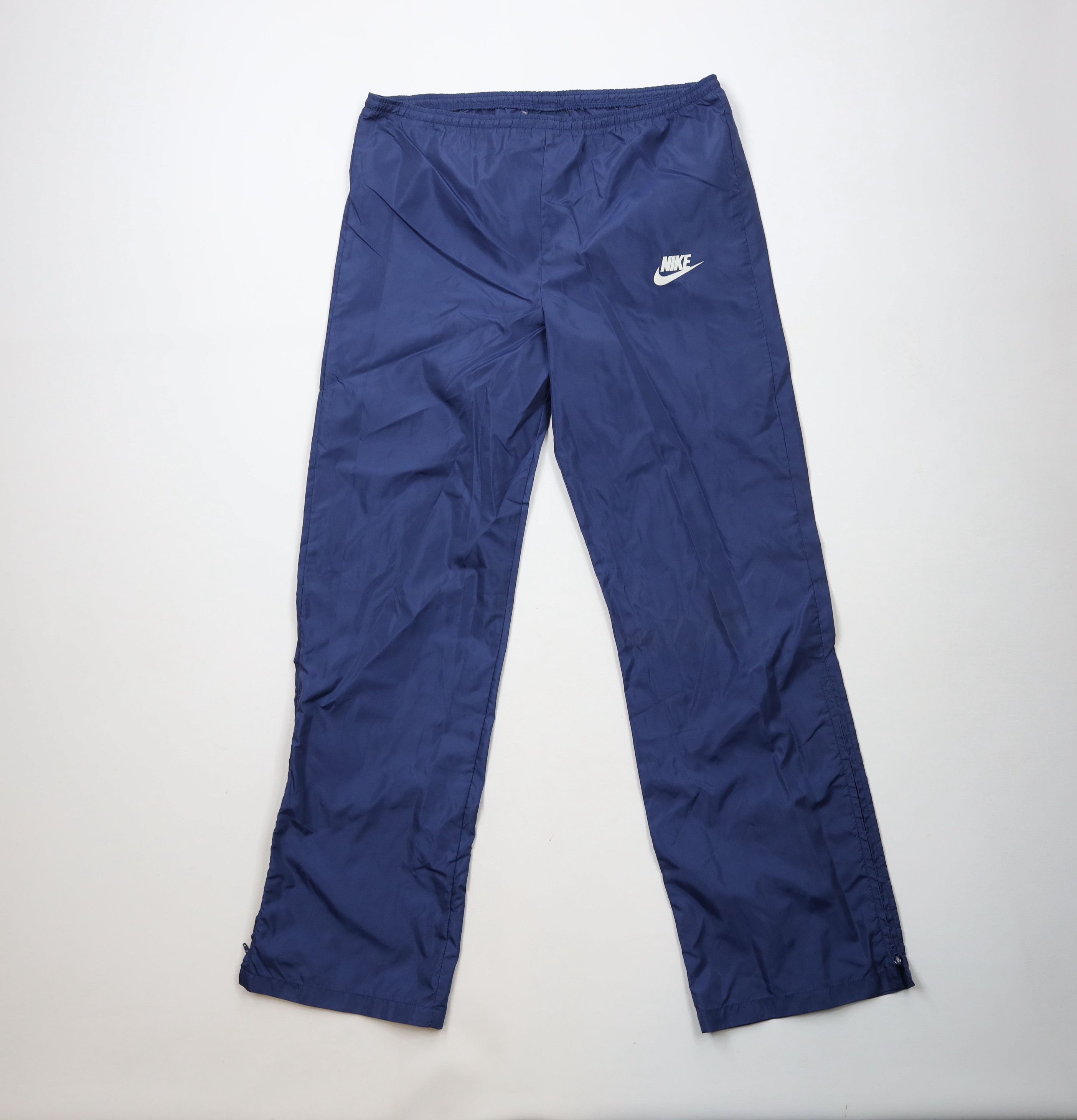 Nike × Vintage Vintage 70s 80s Nike Mini Swoosh Wide Leg Windbreaker Pants Size US 34 / EU 50 - 1 Thumbnail