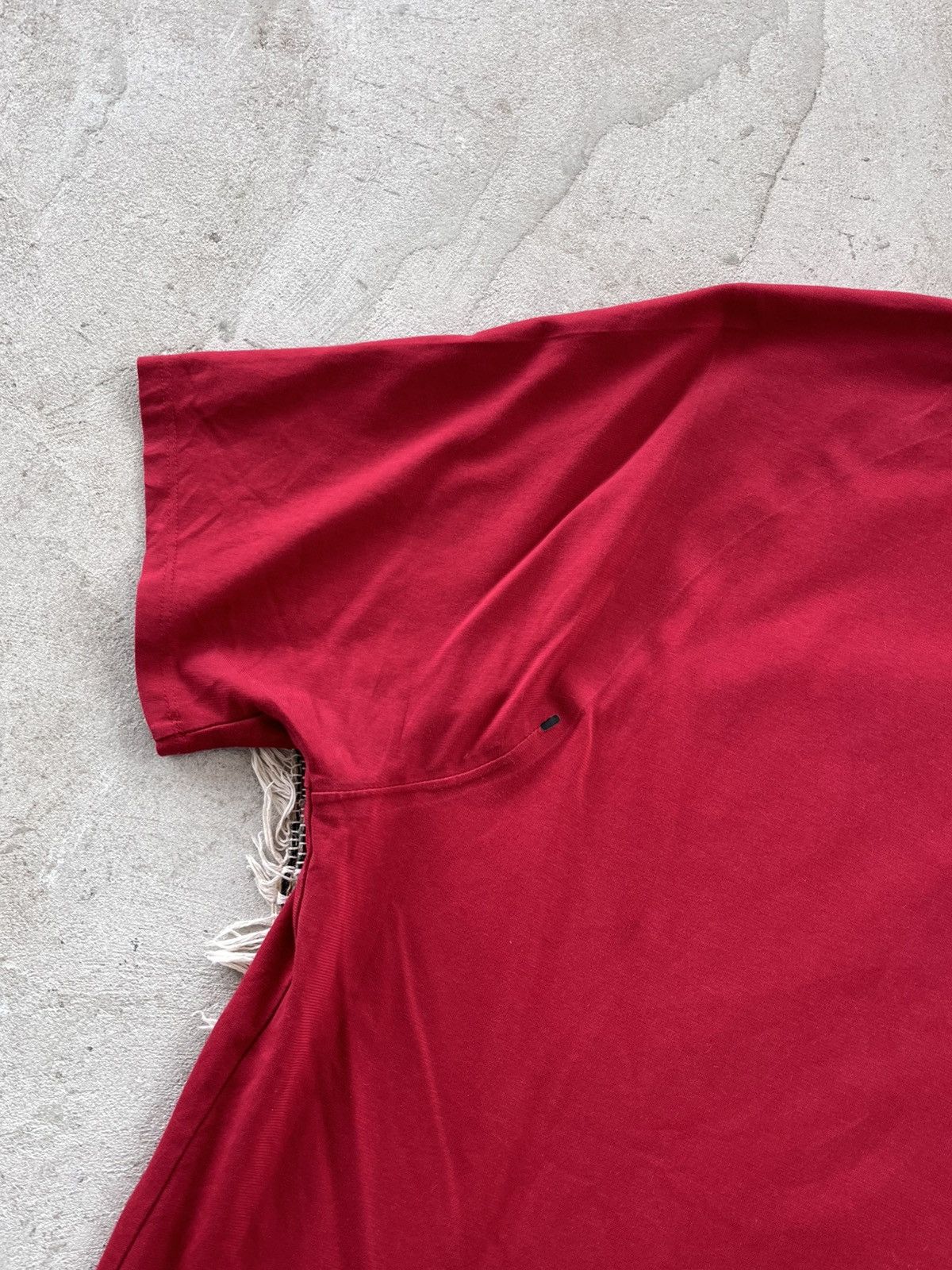 Nike Vintage Nike Tech Fleece Red TShirt Minimalistic blank tee Size US XL / EU 56 / 4 - 9 Thumbnail