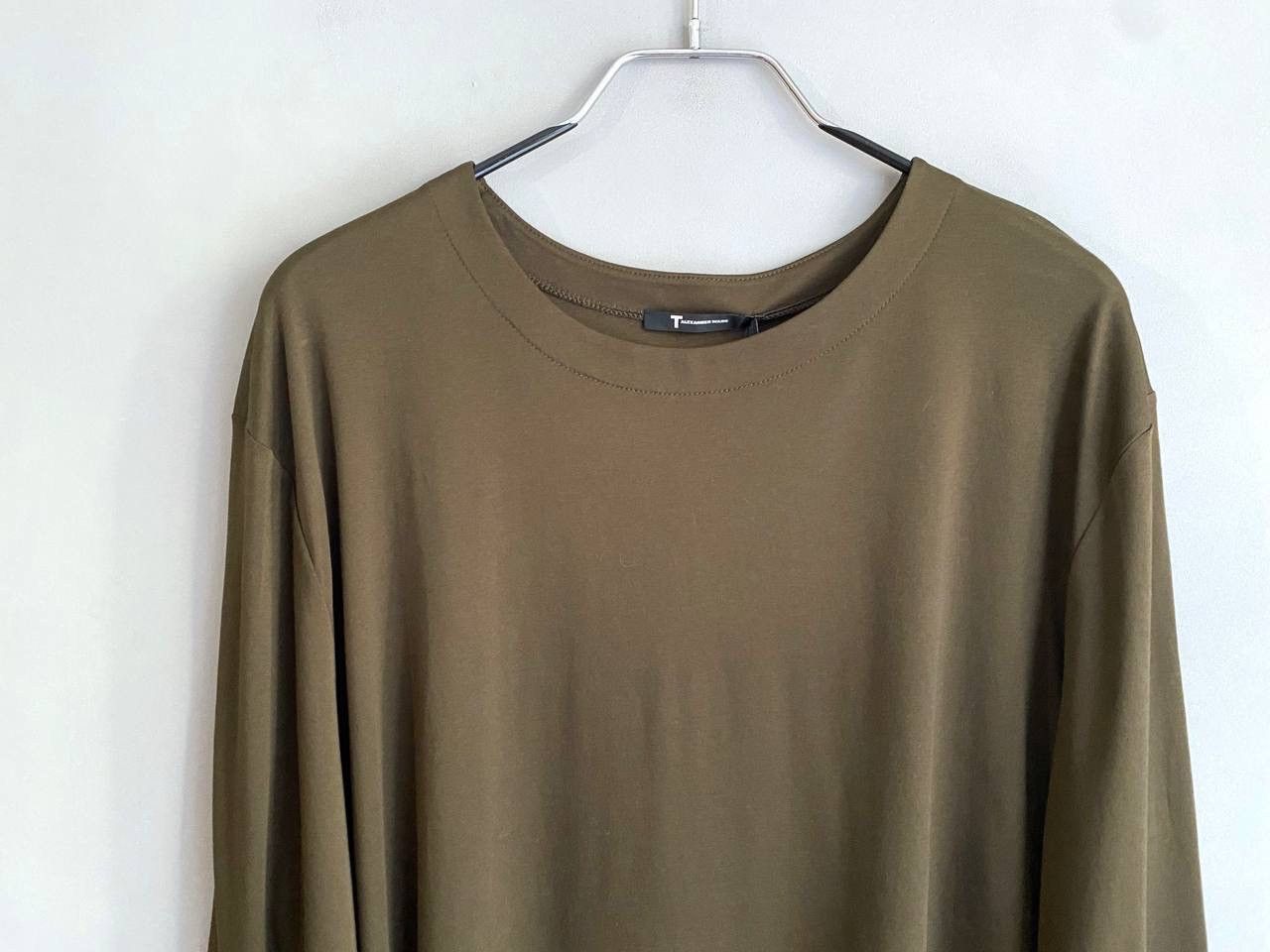 Alexander Wang Alexander Wang T Men's Army Olive Long Sleeve T-Shirt Size L Size US L / EU 52-54 / 3 - 3 Thumbnail