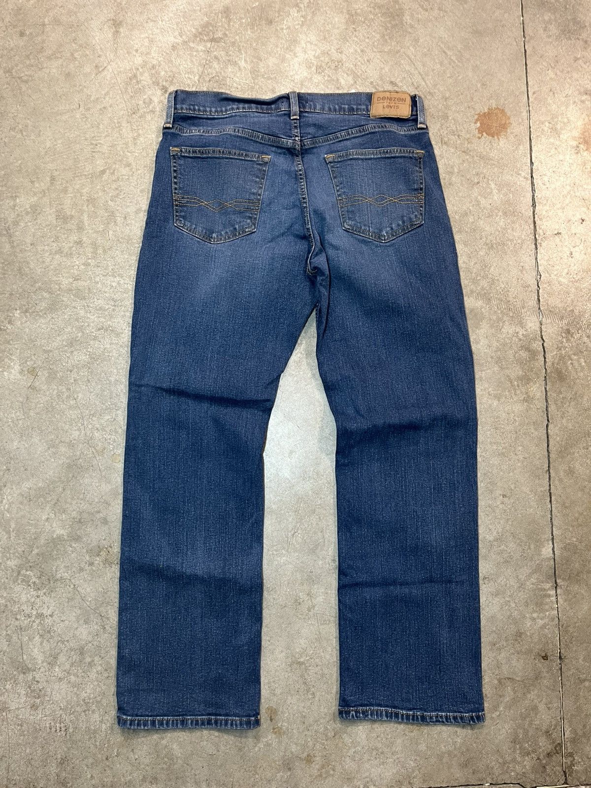 Levi's Denizen Levi’s 285 Relaxed Fit Straight Leg Jeans Blue Denim Size 33" - 2 Thumbnail
