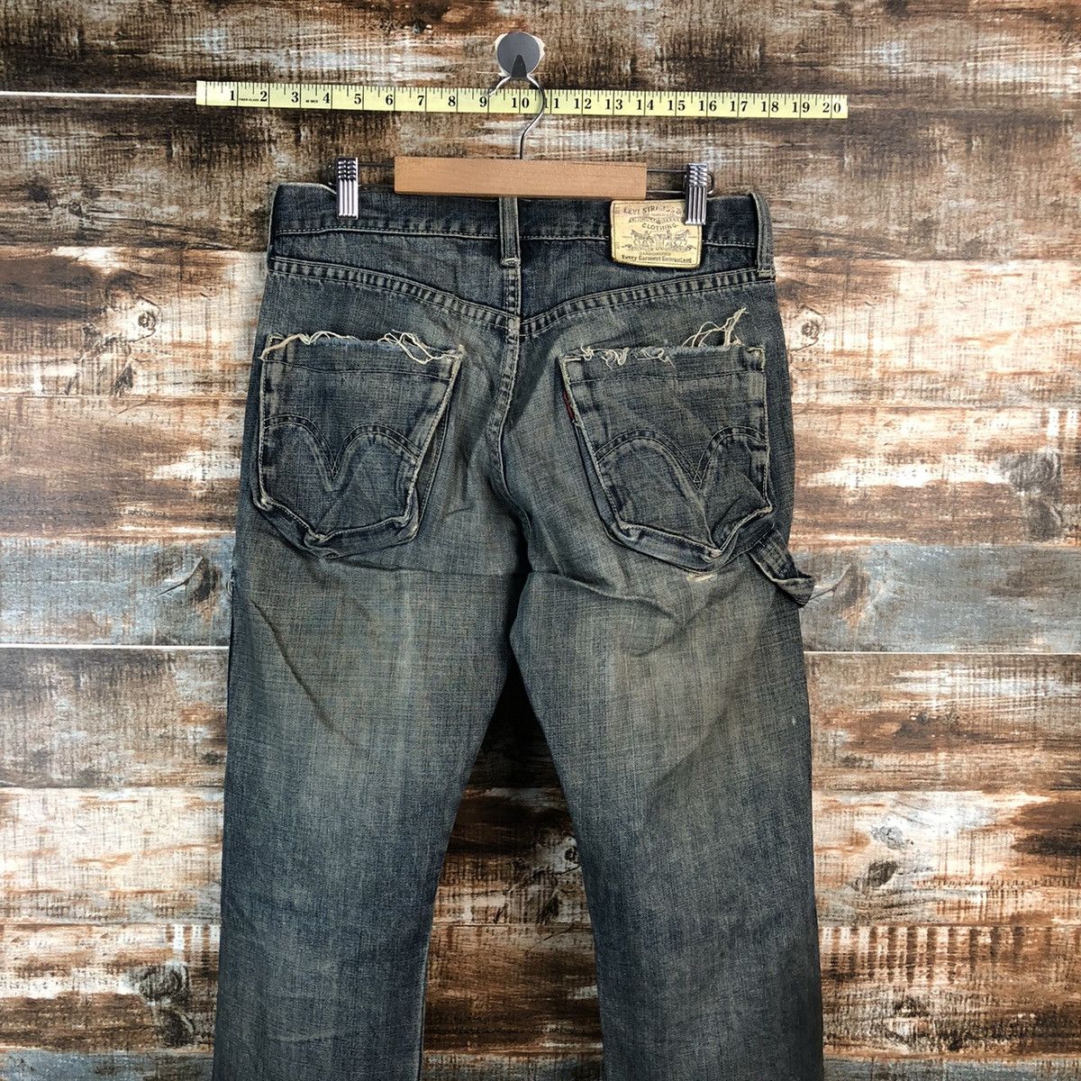 Levi's Levis vintage Black Distressed Denim Pants #A2155 Size US 30 / EU 46 - 14 Thumbnail