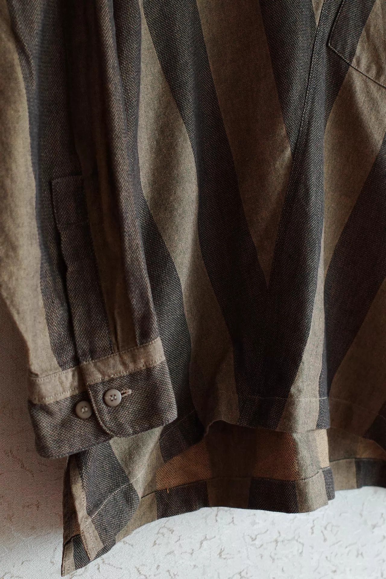 Issey Miyake Issey Miyake 90s Collar Shirt M Black Brown & Bronze Yellow Size US M / EU 48-50 / 2 - 5 Thumbnail