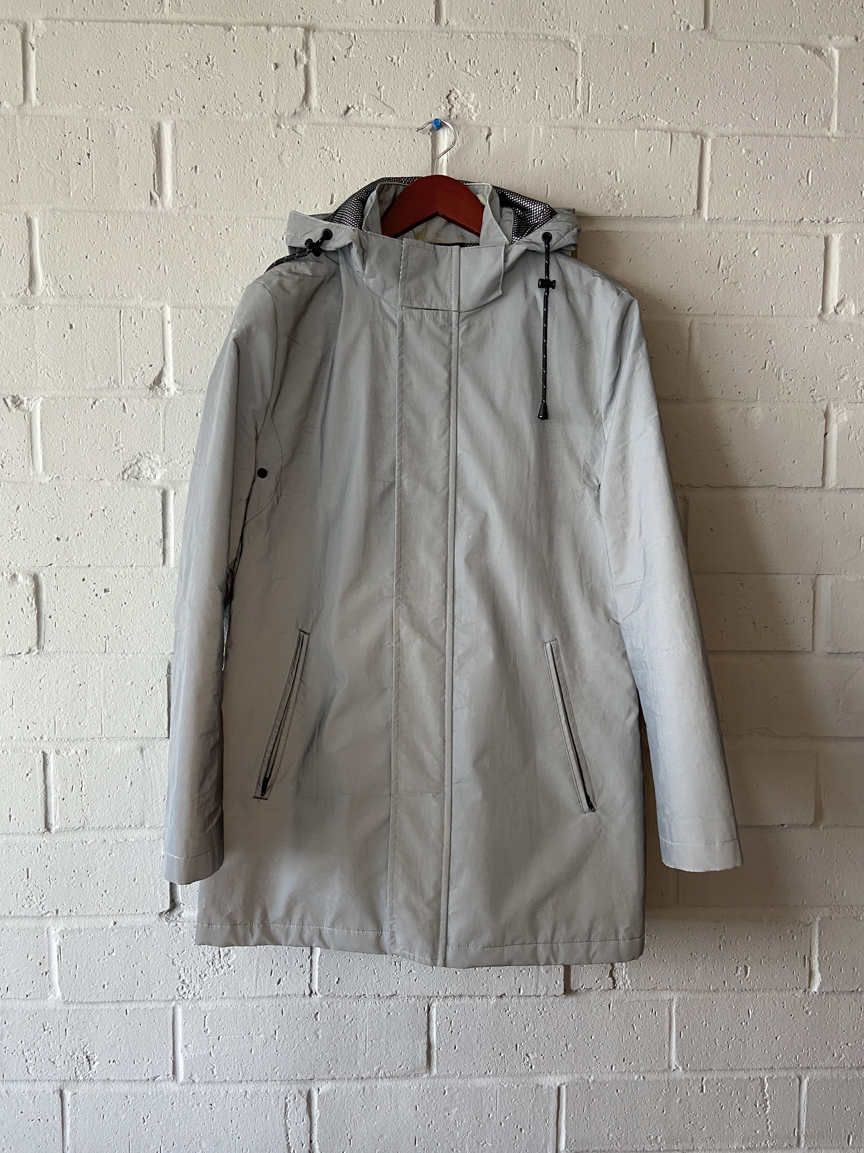 Calvin Klein Calvin Klein Retroreflective Silver Rain Coat Size US S / EU 44-46 / 1 - 3 Thumbnail