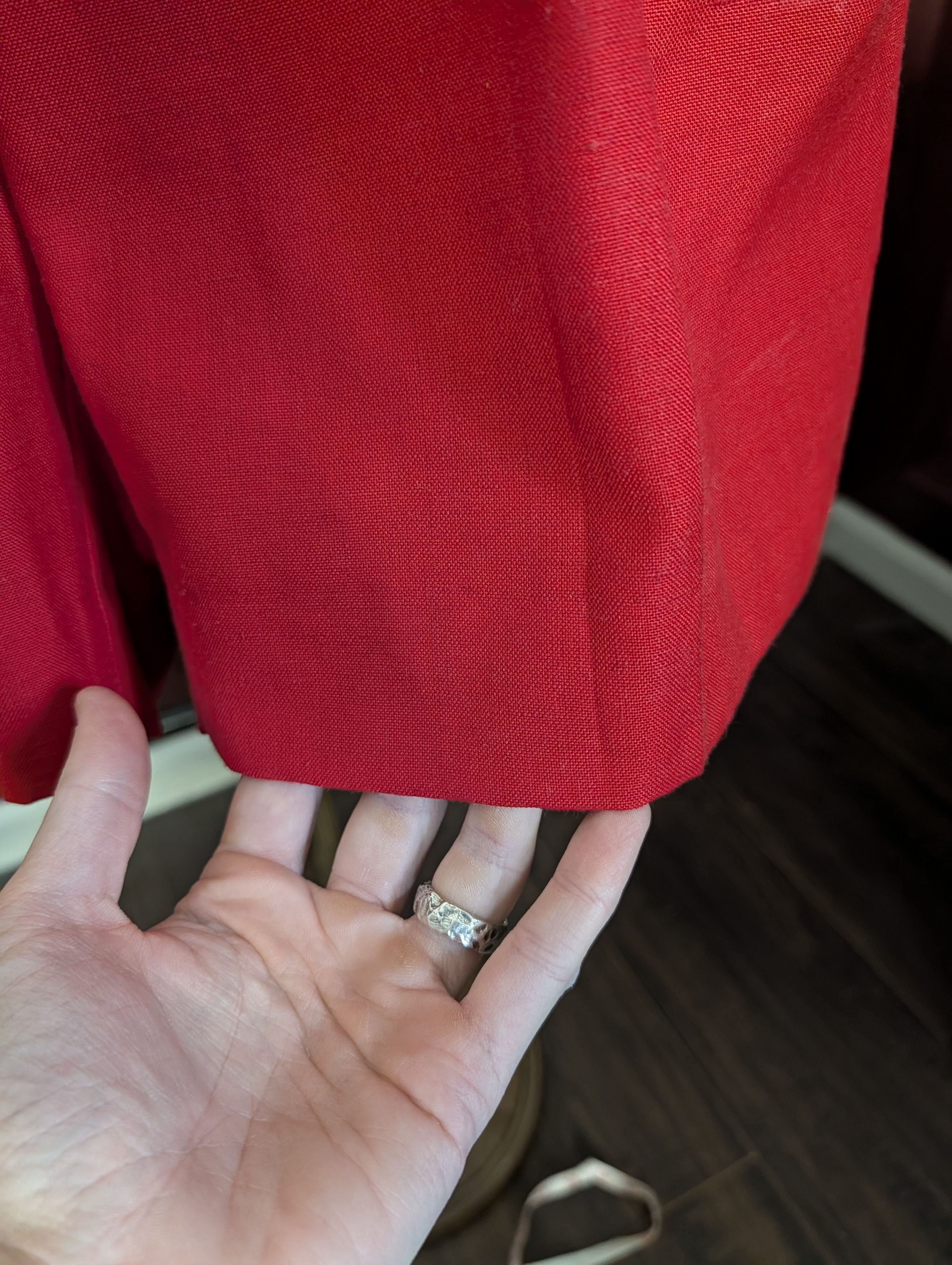 Island Shores ISLANDER LINEN Vintage red adjustable Bermuda shorts Size US 38 / EU 54 - 5 Thumbnail