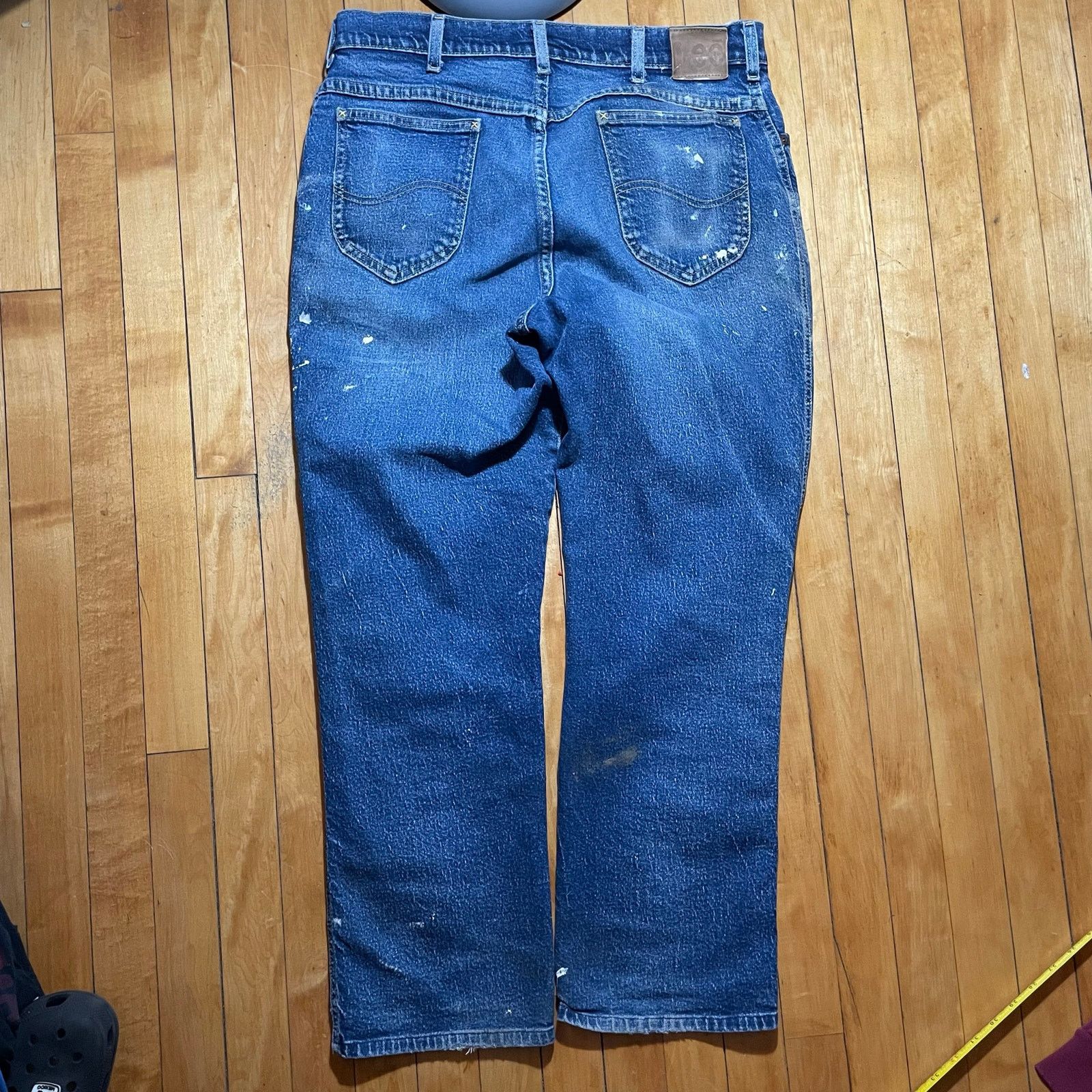 Lee 80s Lee Paint Splatter Work Wear Denim jeans Size 34 Size US 34 / EU 50 - 3 Thumbnail