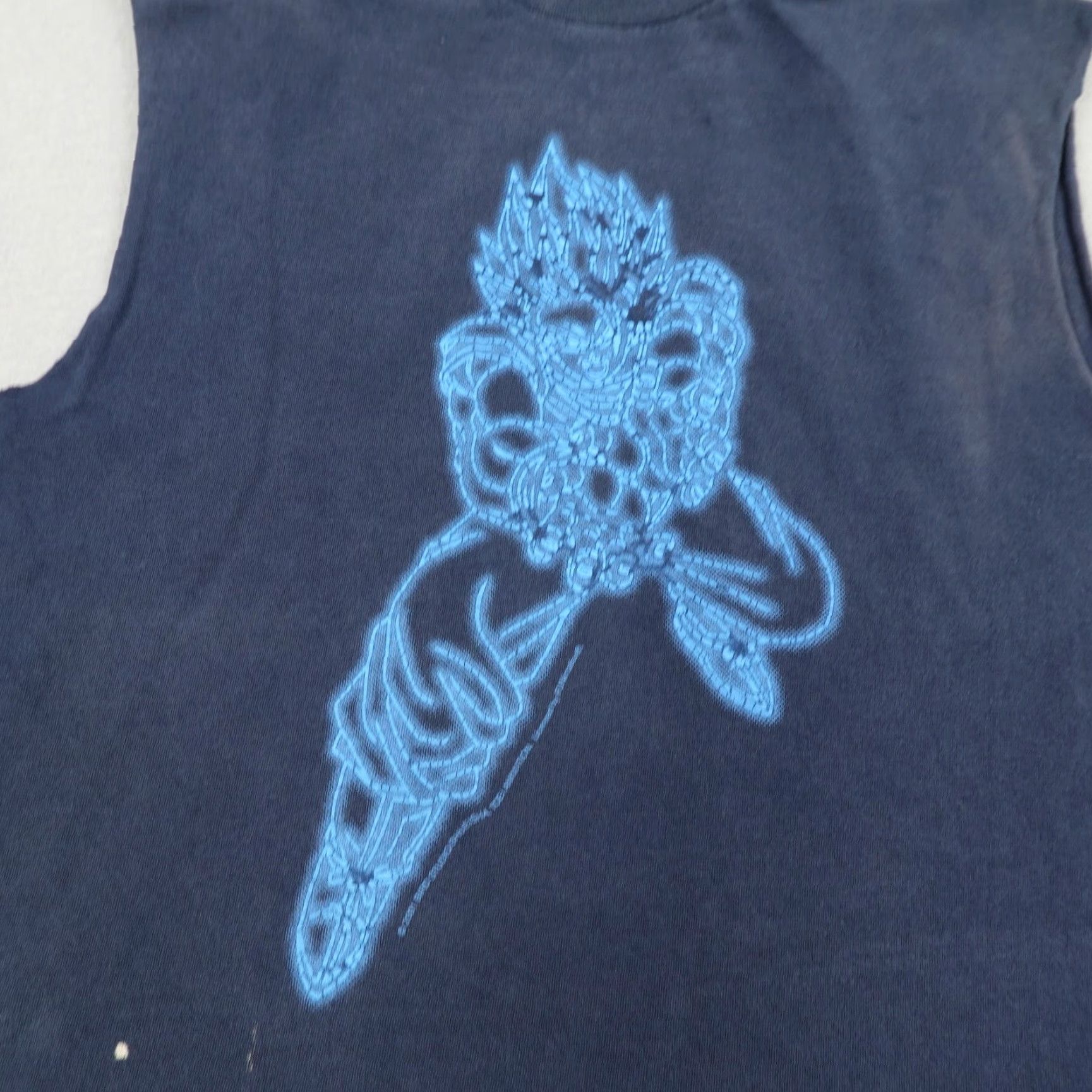 Vintage VINTAGE Dragon Ball Z T-Shirt Men Medium Blue Anime Retro Graphic Goku Super Saiyan 2001 Y2K Size US M / EU 48-50 / 2 - 2 Thumbnail